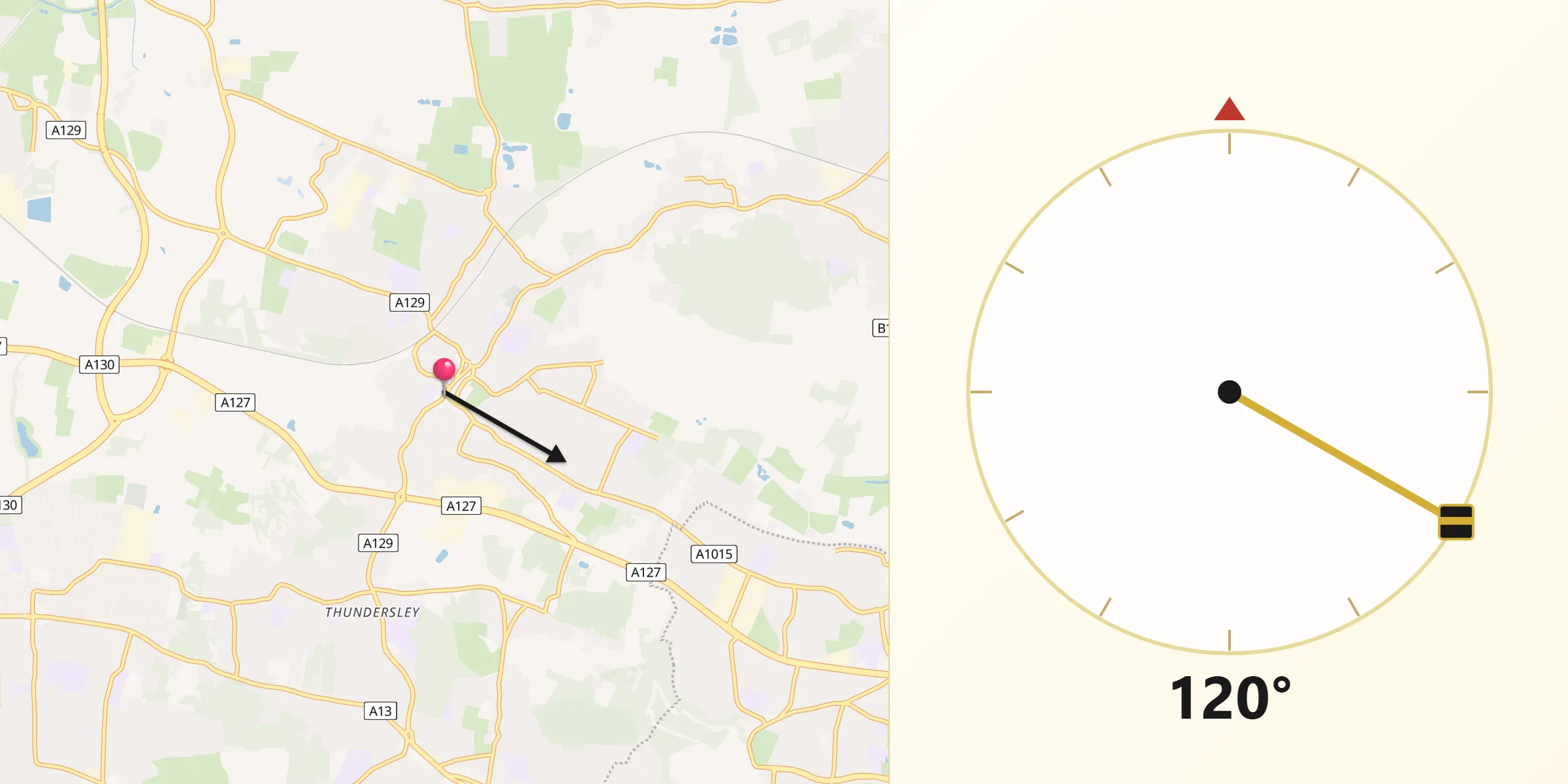 Qibla Direction from Rayleigh