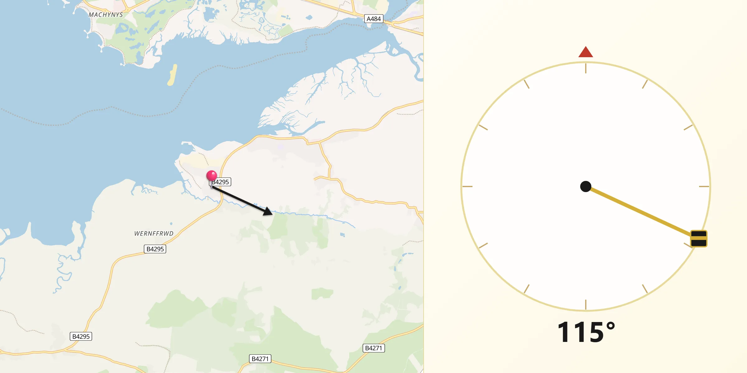 Qibla Direction from Crofty