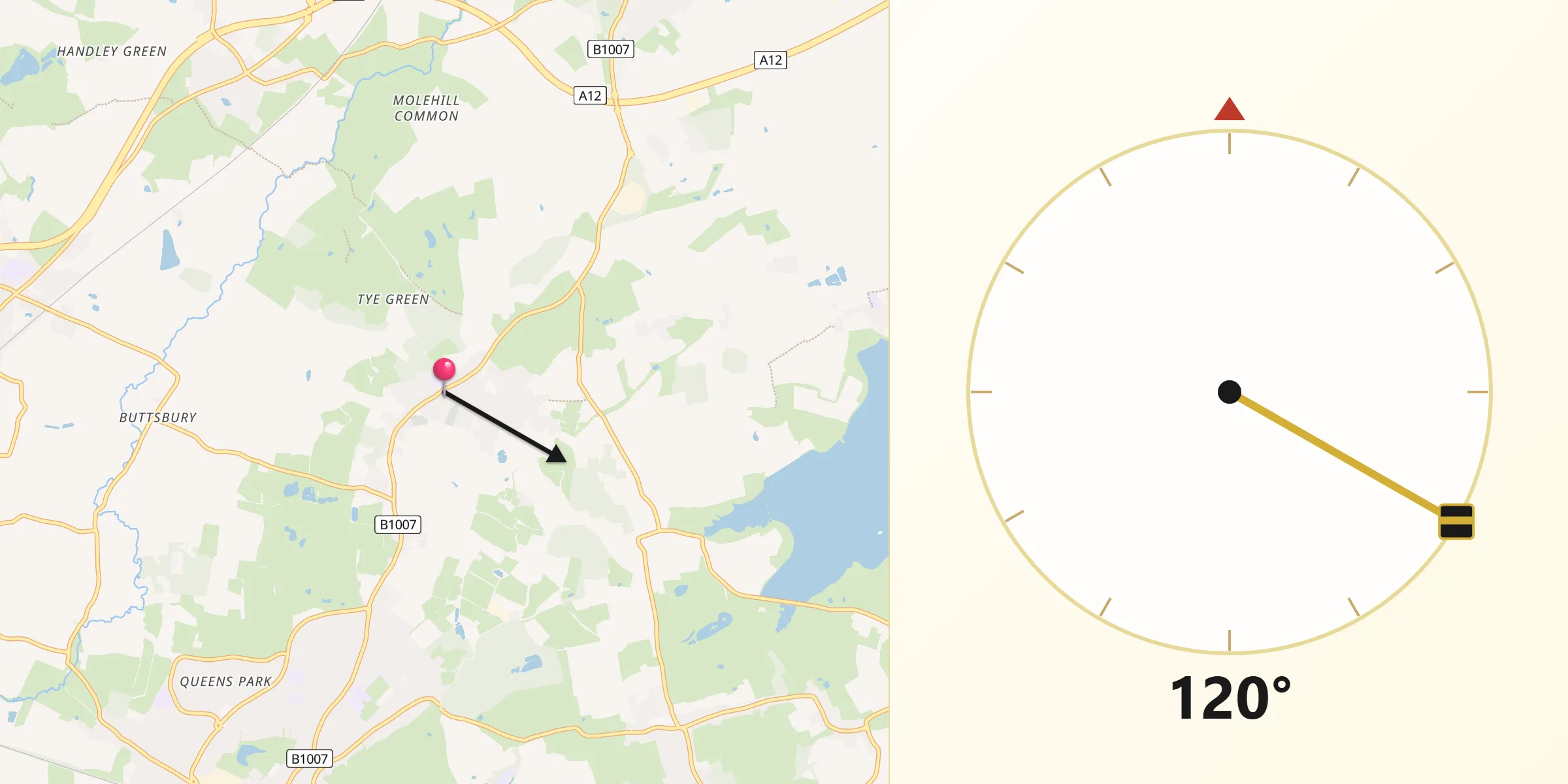 Qibla Direction from Stock