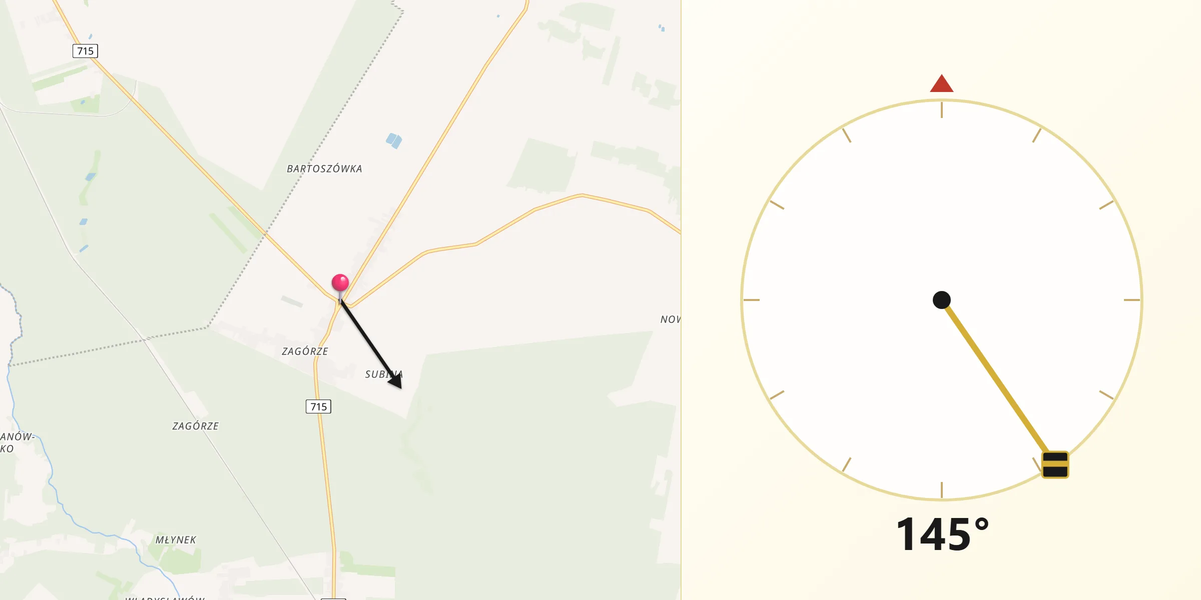 Kierunek Qibla z Budziszewice