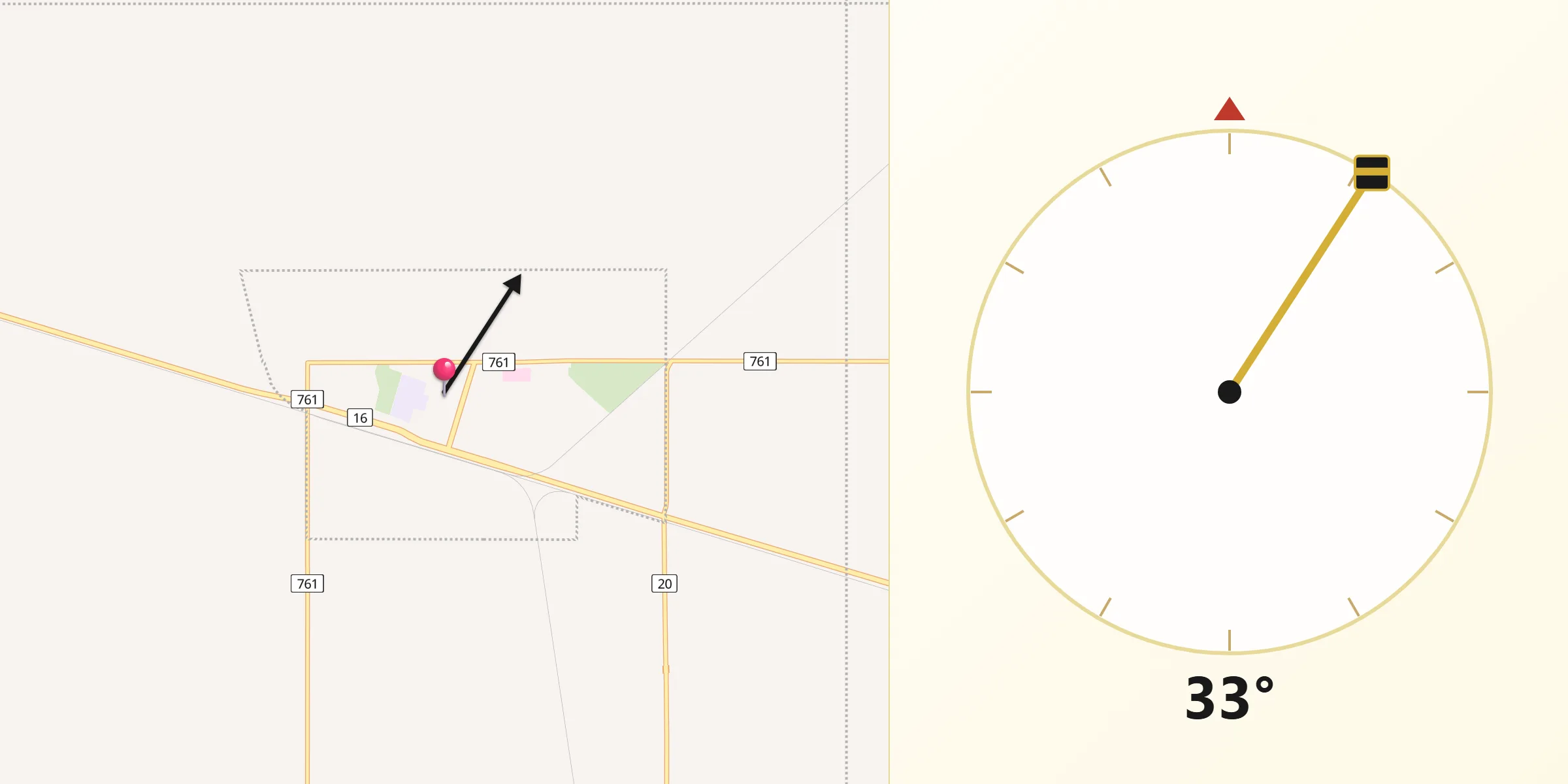 Qibla Direction from Lanigan
