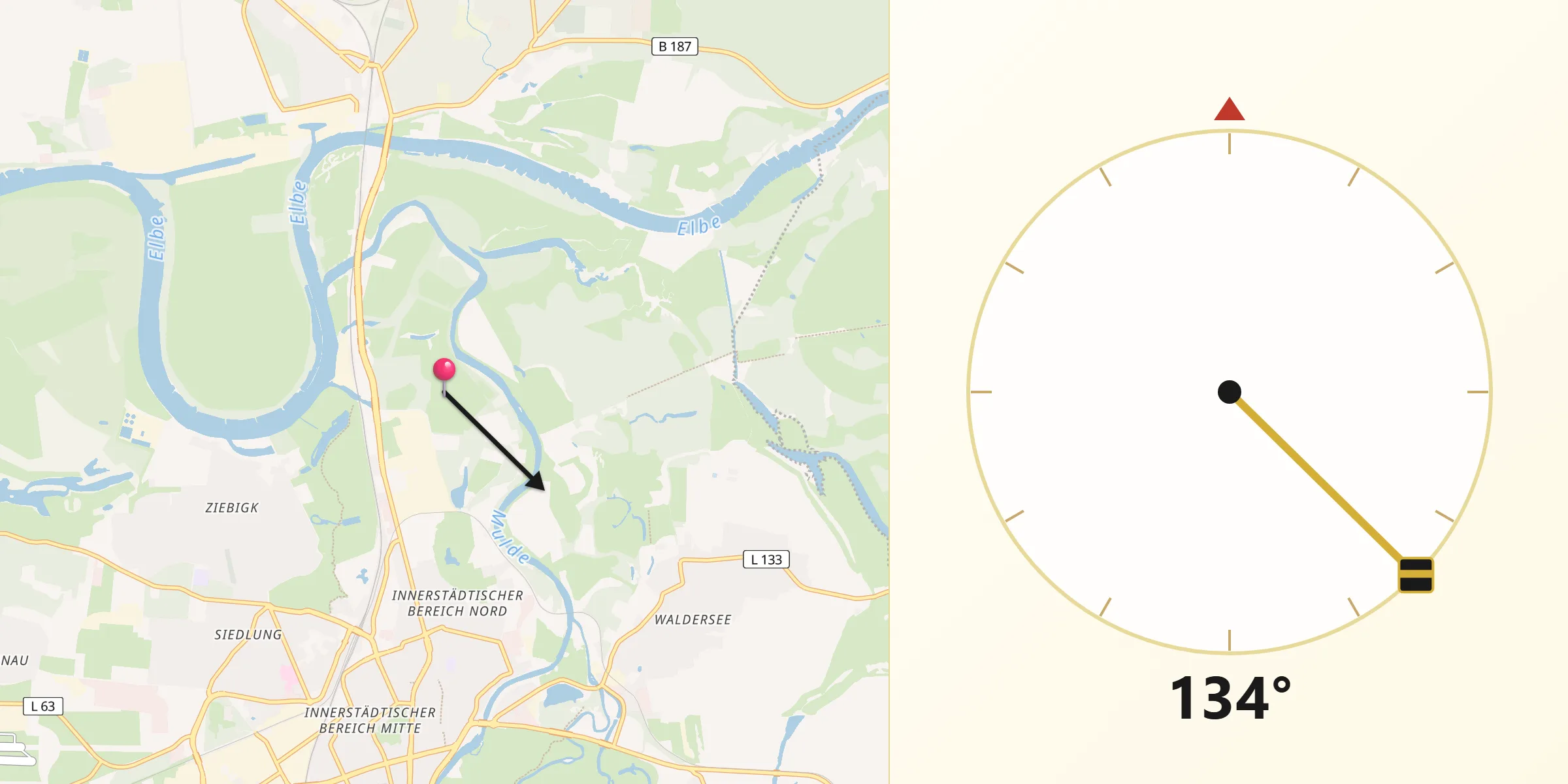 Drejtimi i Qibles nga Dessau-Roßlau