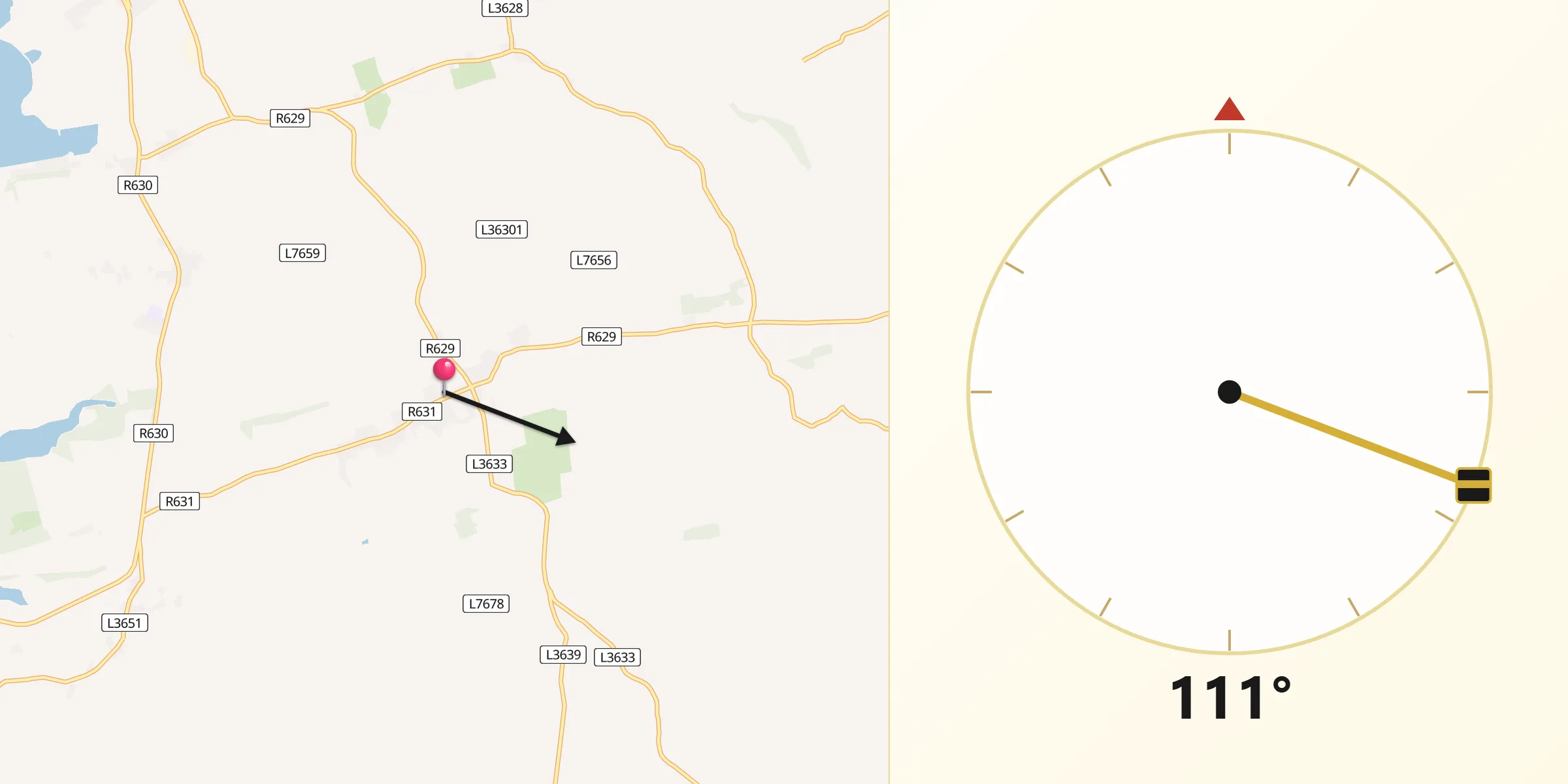 Qibla Direction from Cloyne
