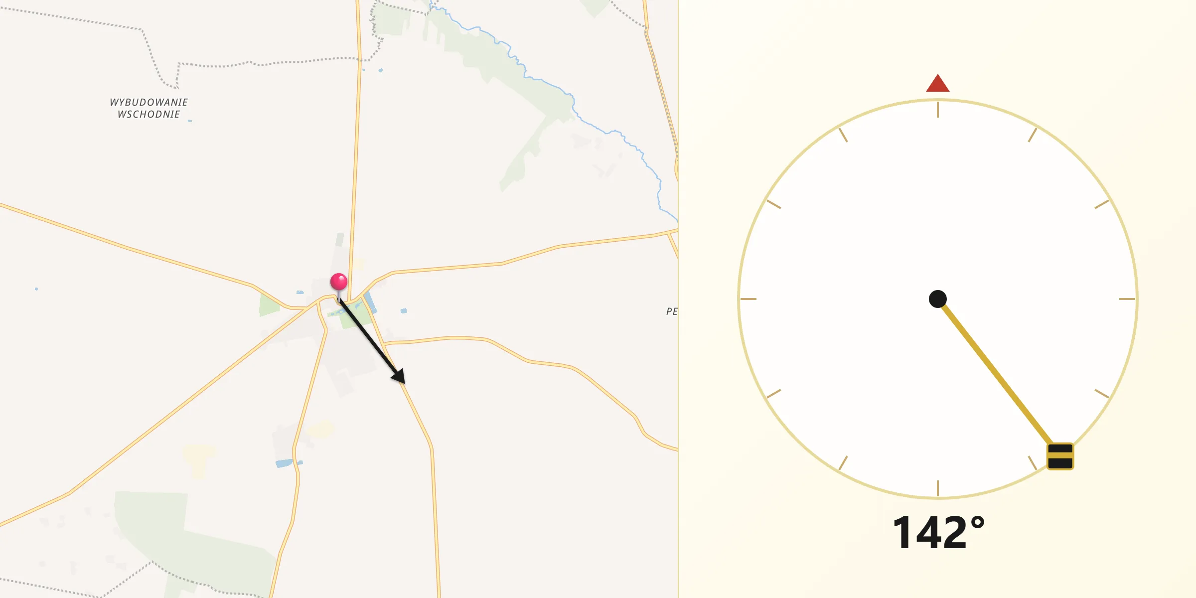 Kierunek Qibla z Dobrzyca