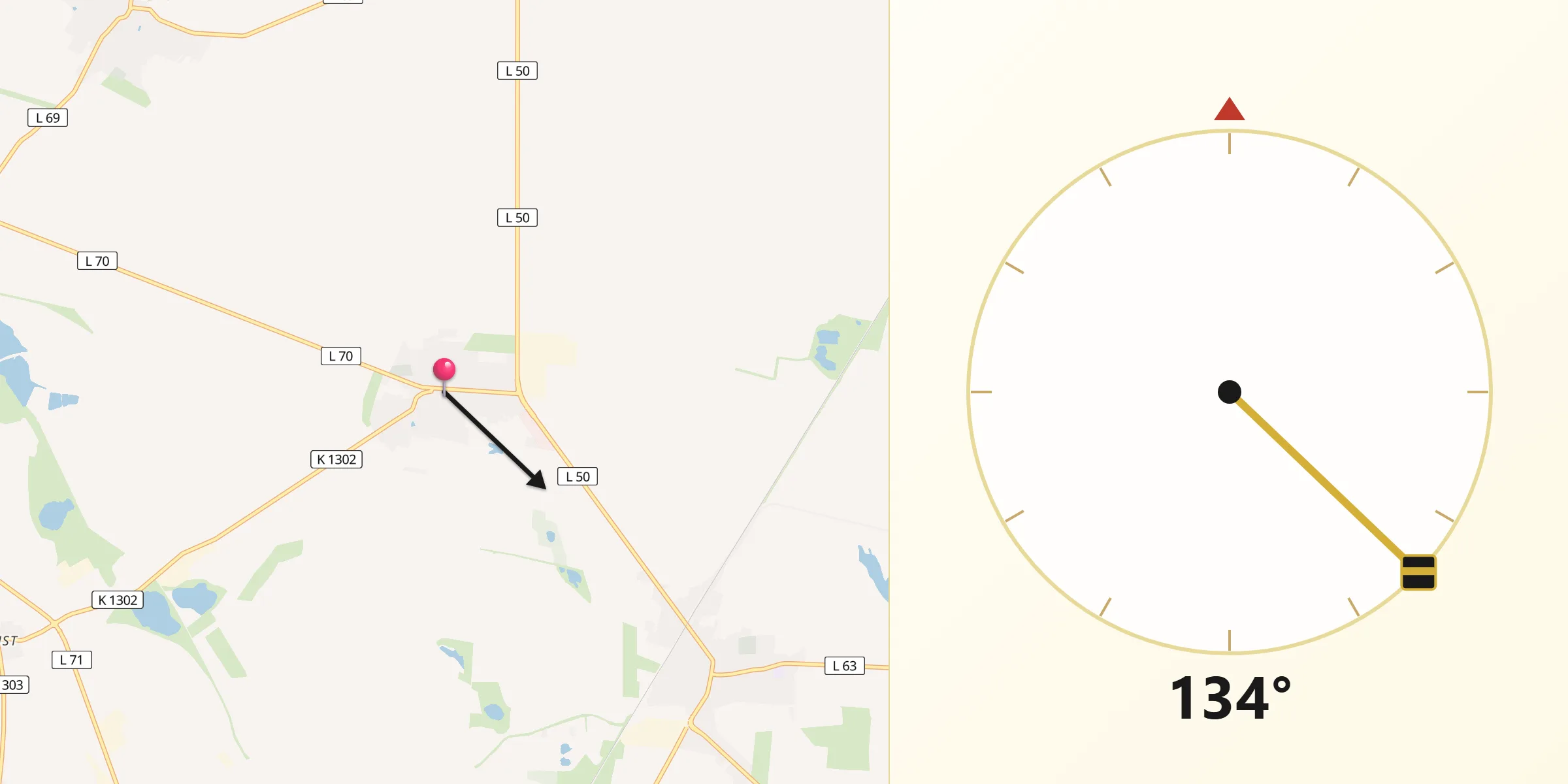 Qibla-Richtung von Atzendorf