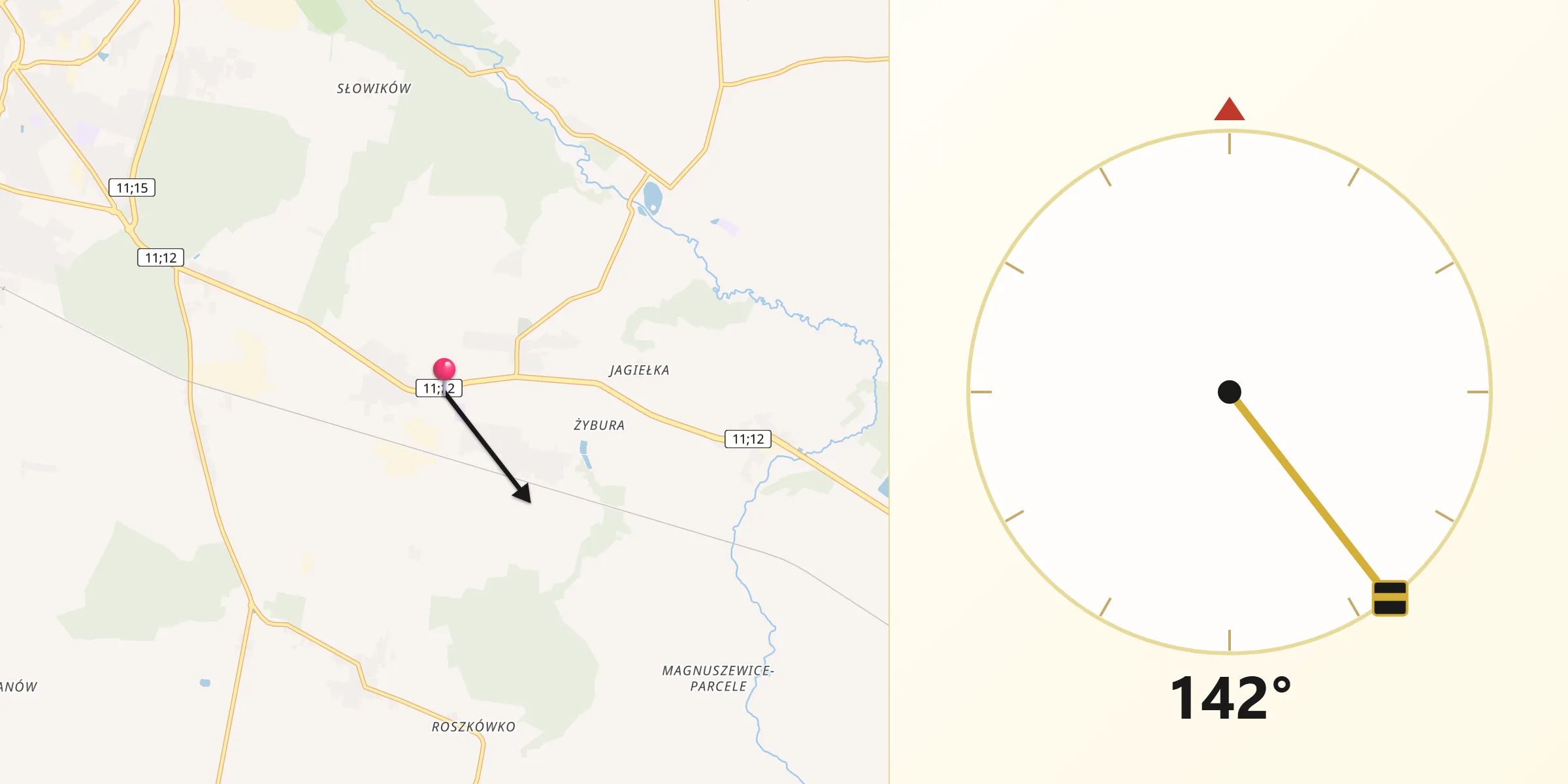 Kierunek Qibla z Witaszyce