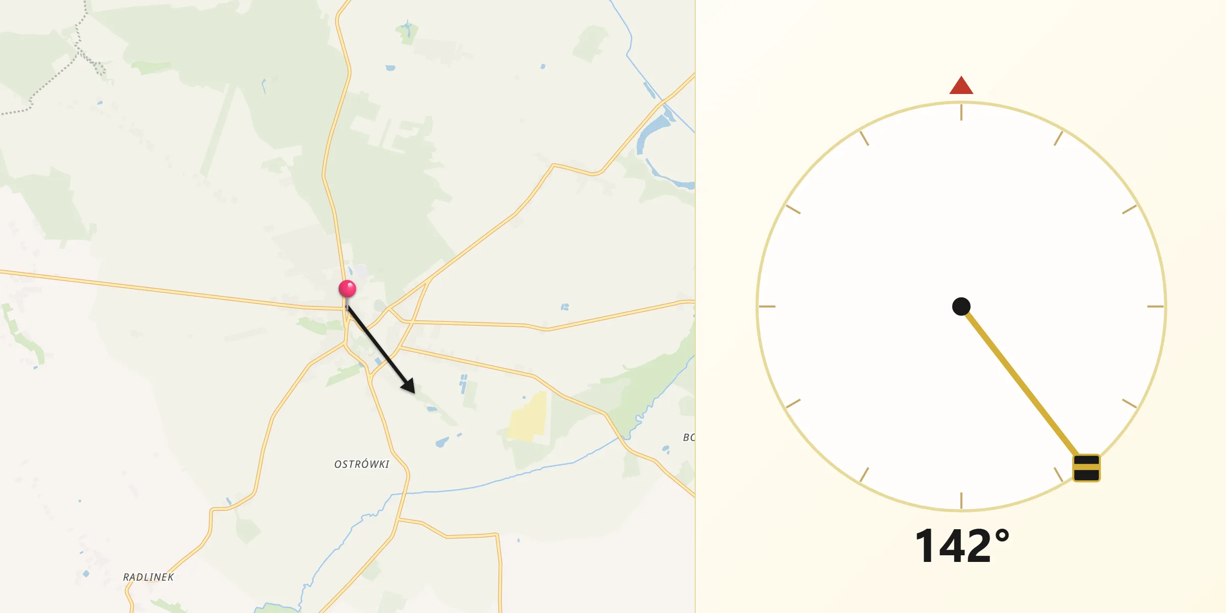 Kierunek Qibla z Żerków