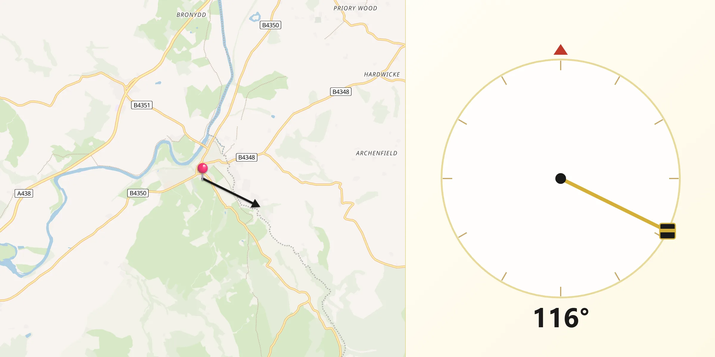 Qibla Direction from Hay
