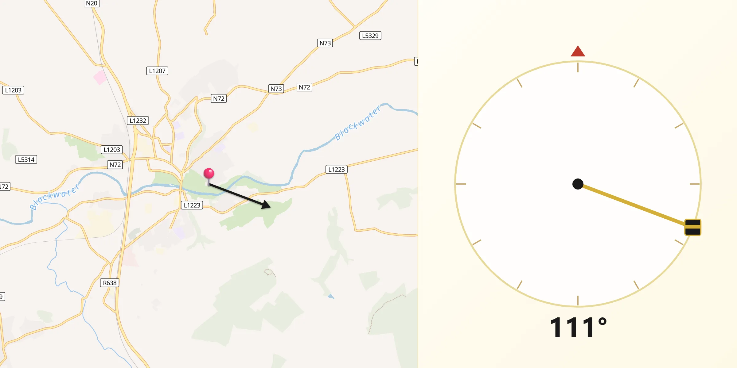 Qibla Direction from Mallow