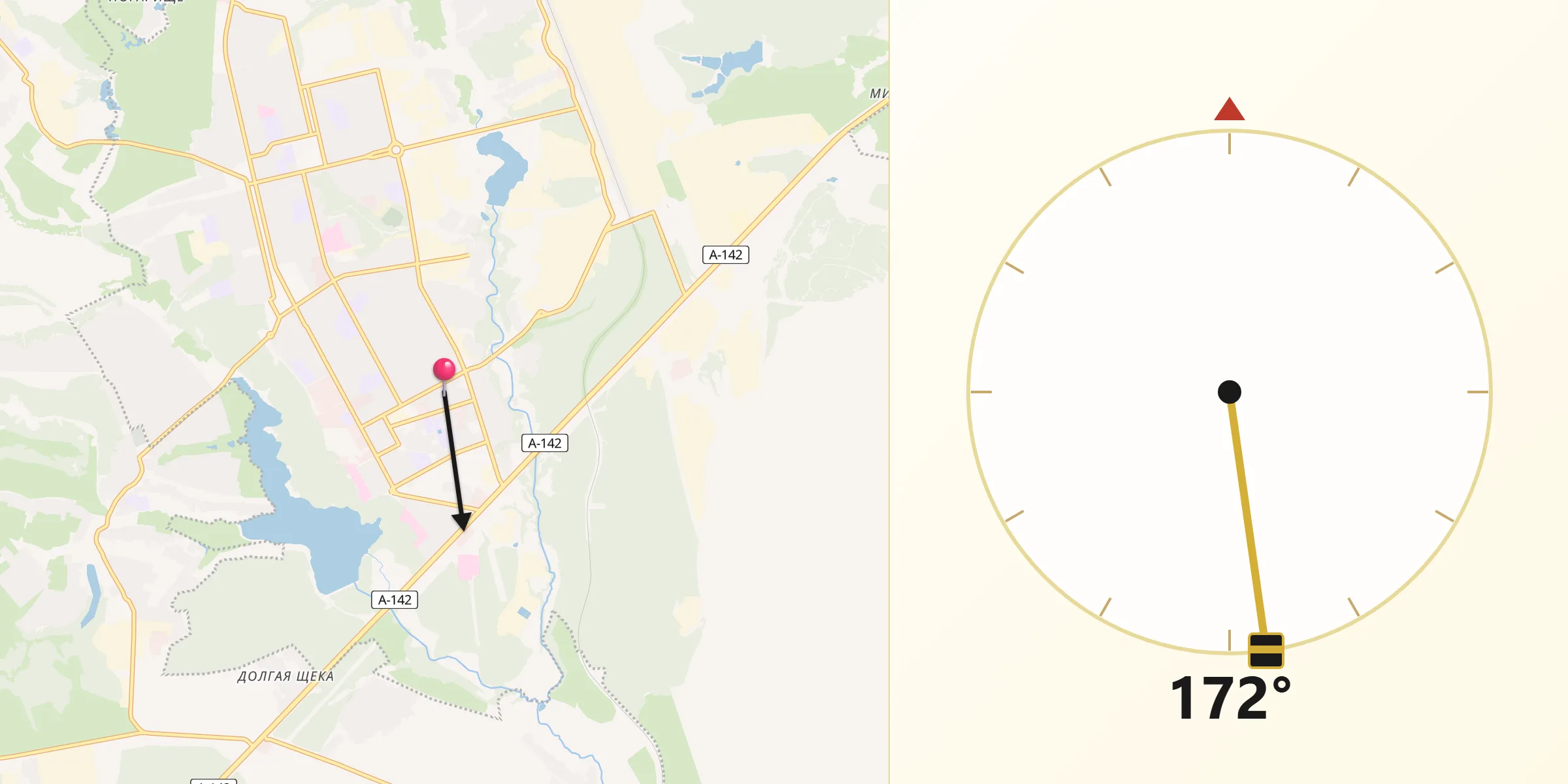 Направление Киблы из Железногорск