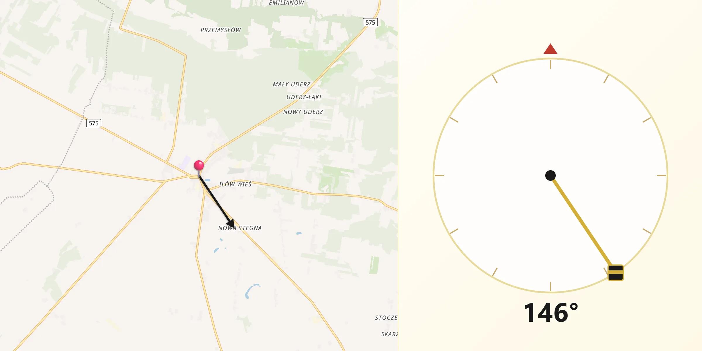 Kierunek Qibla z Iłów