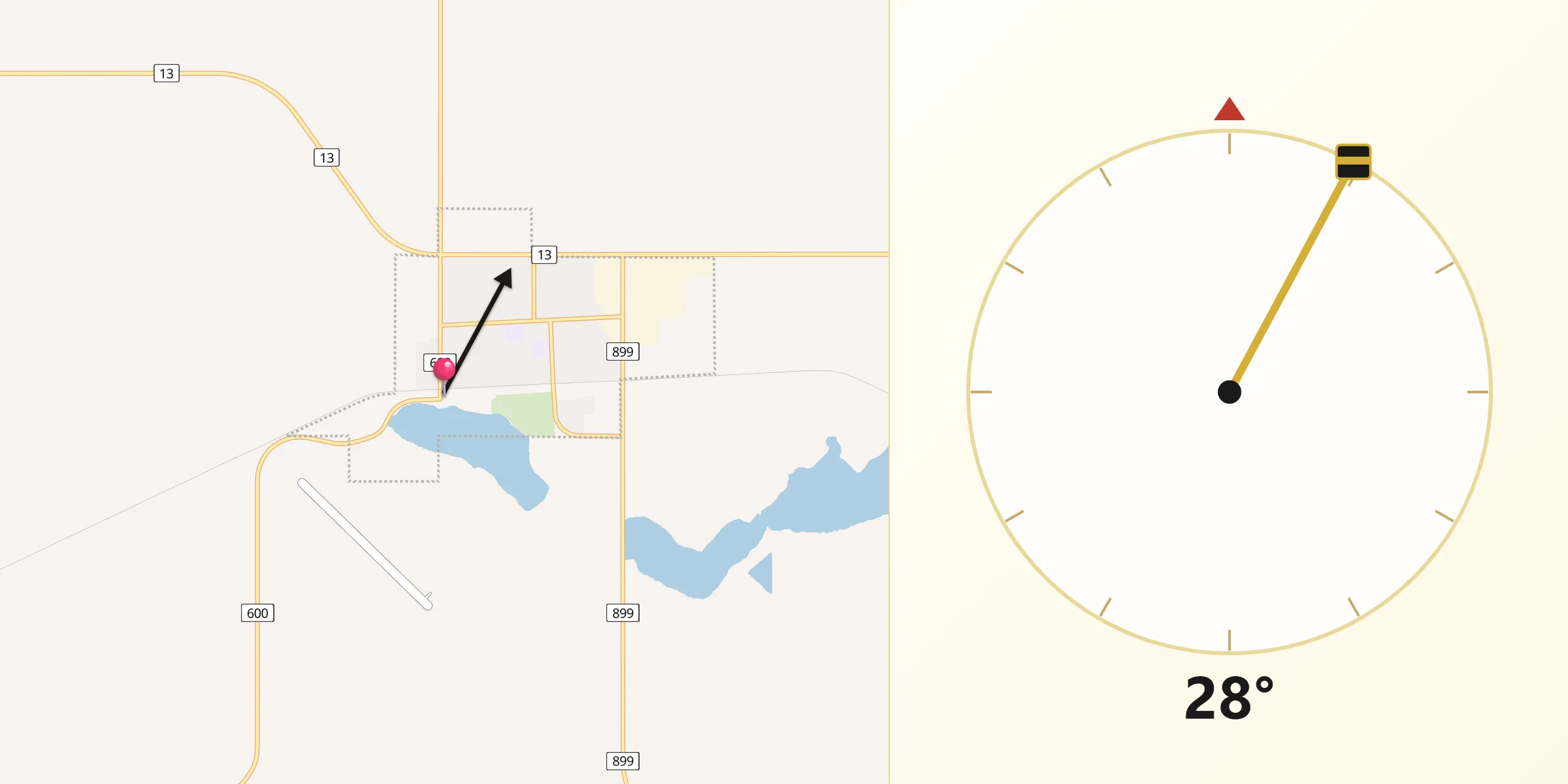 Qibla Direction from Provost