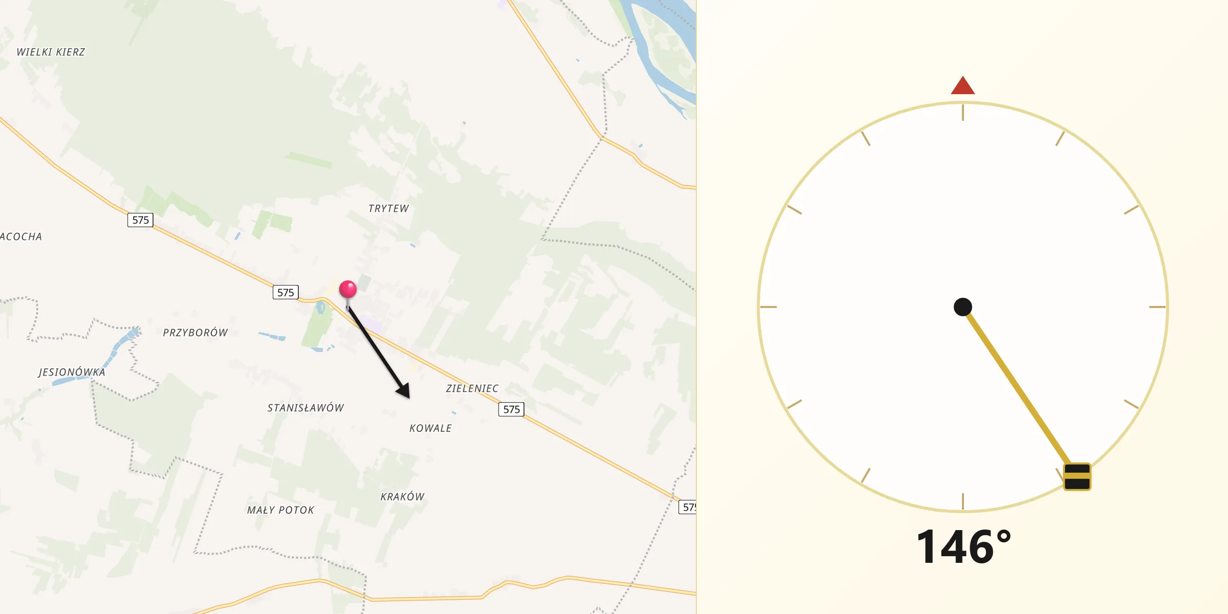 Kierunek Qibla z Słubice