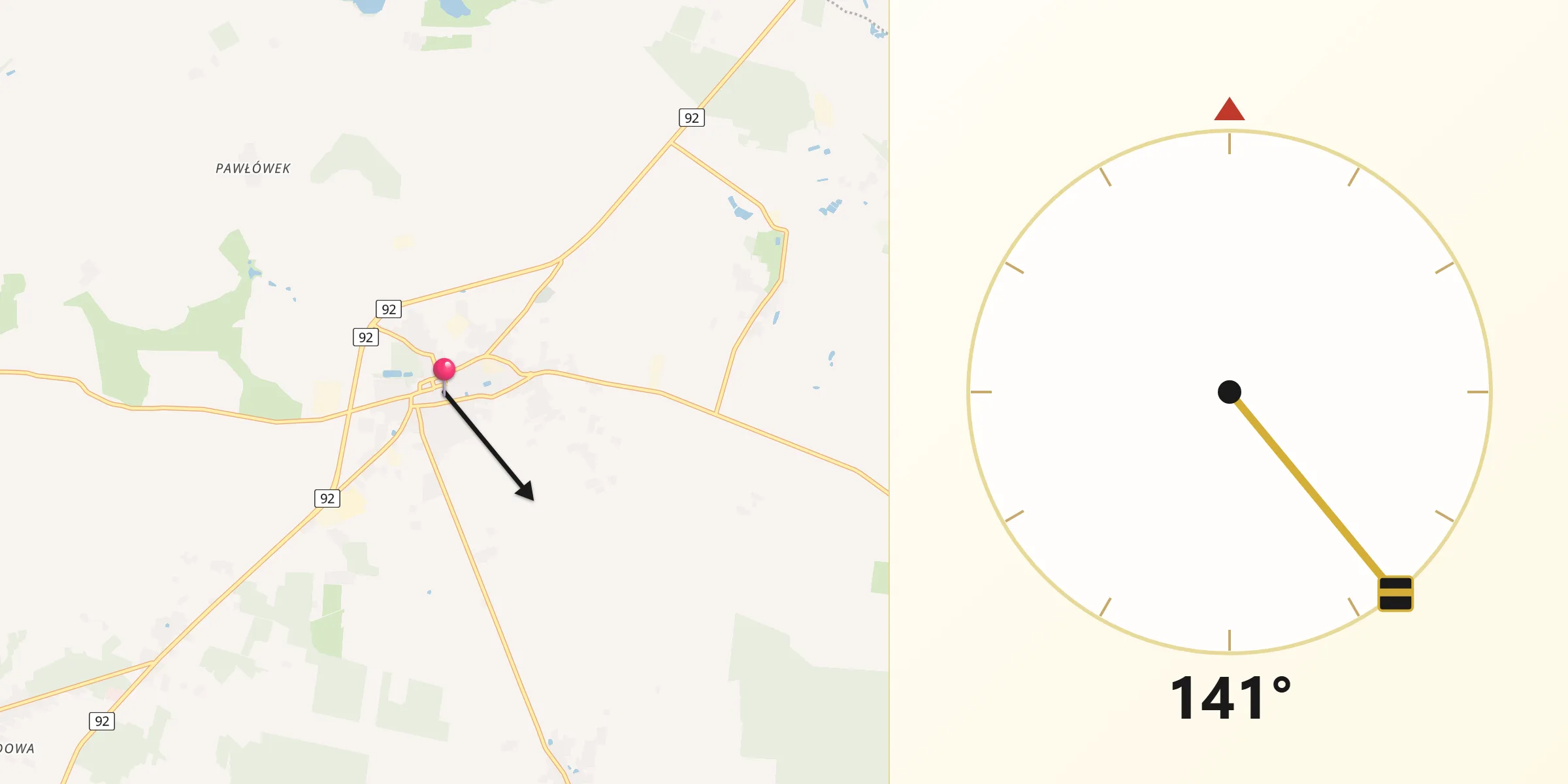Kierunek Qibla z Lwówek