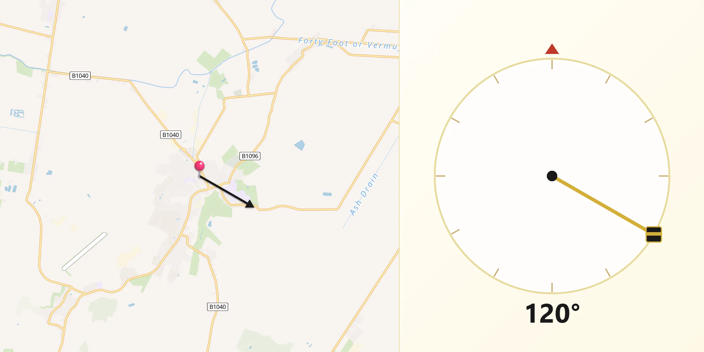Qibla Direction from Ramsey
