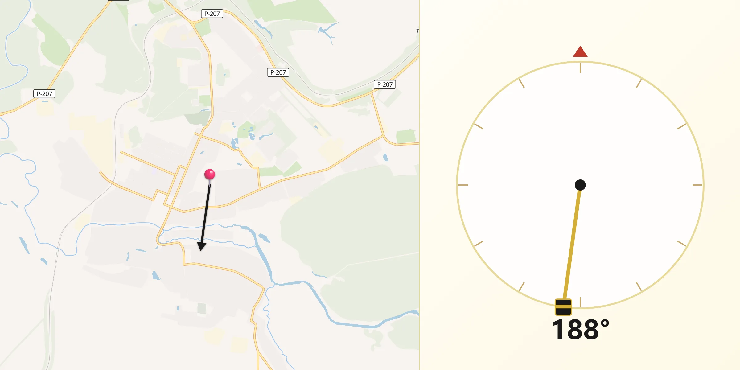 Направление Киблы из Сердобск