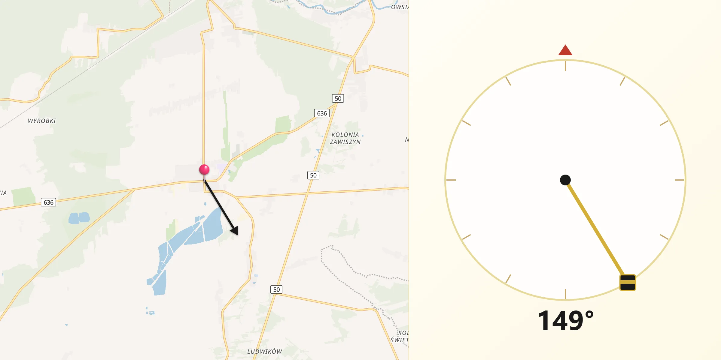 Kierunek Qibla z Jadów