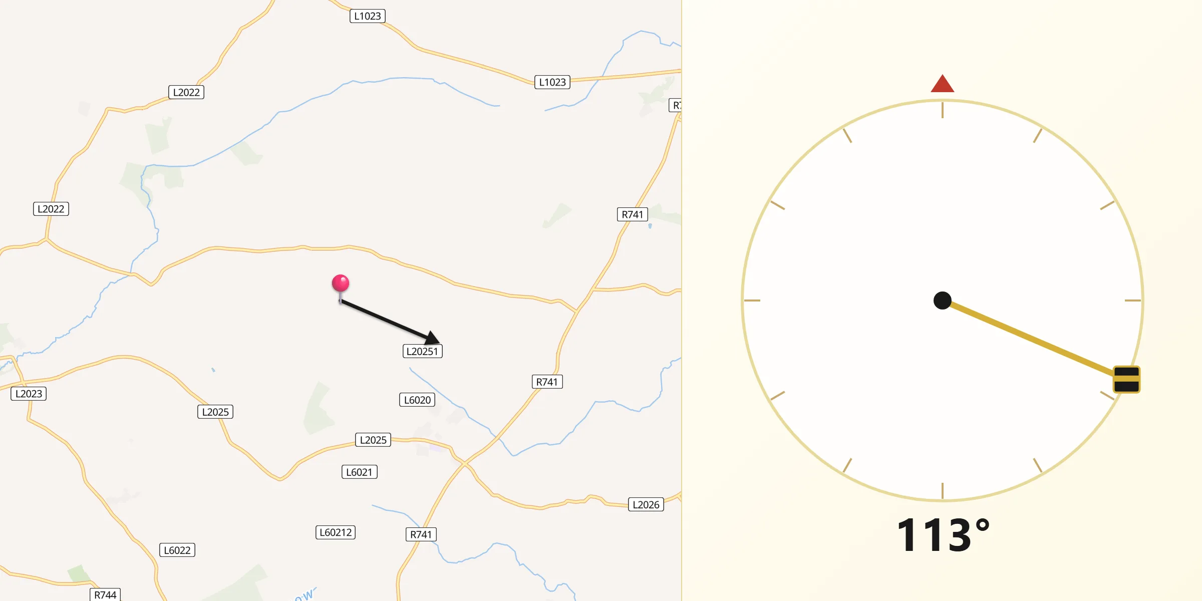 Qibla Direction from Ballinroad