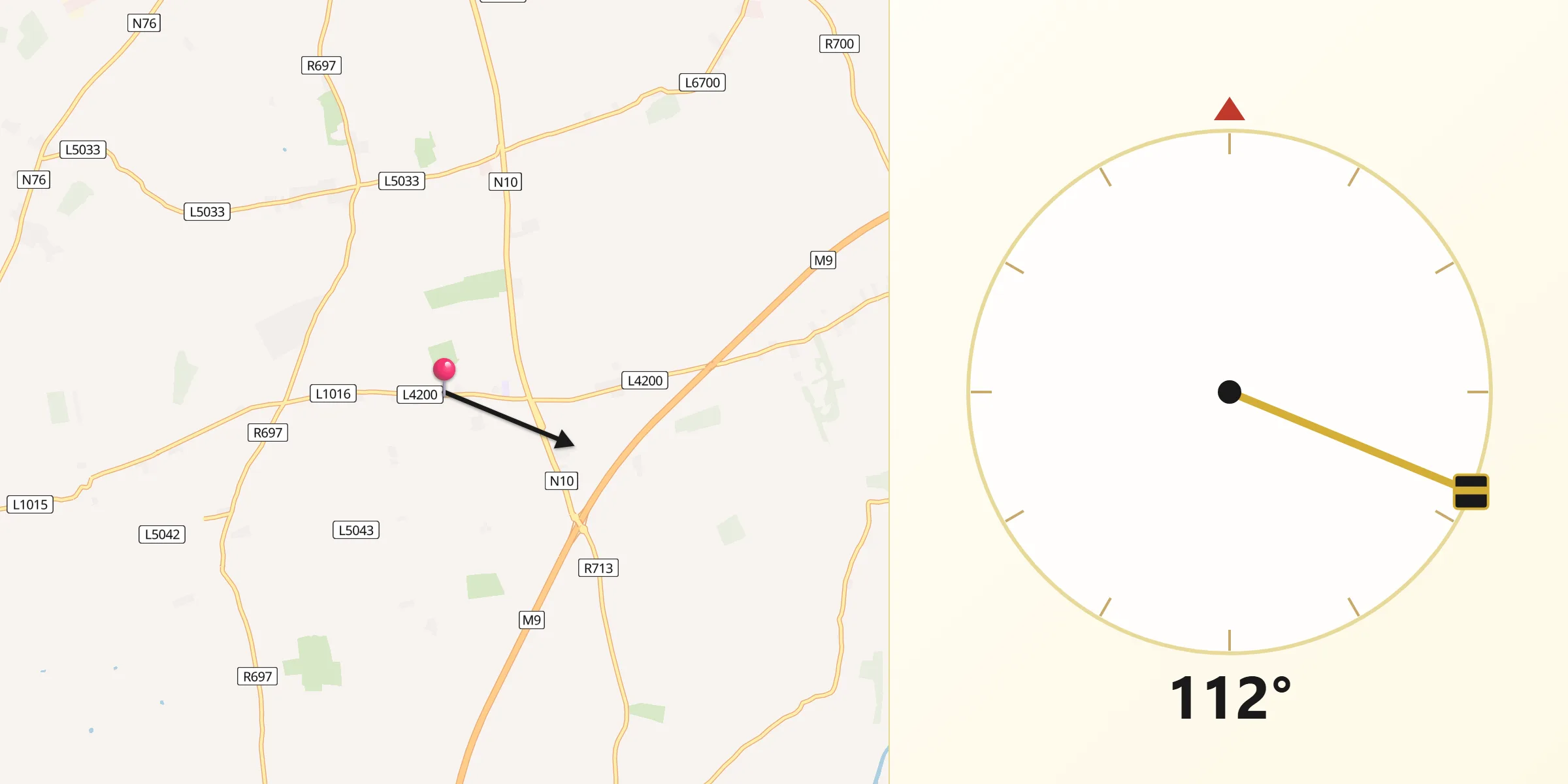 Qibla Direction from Kilkenny
