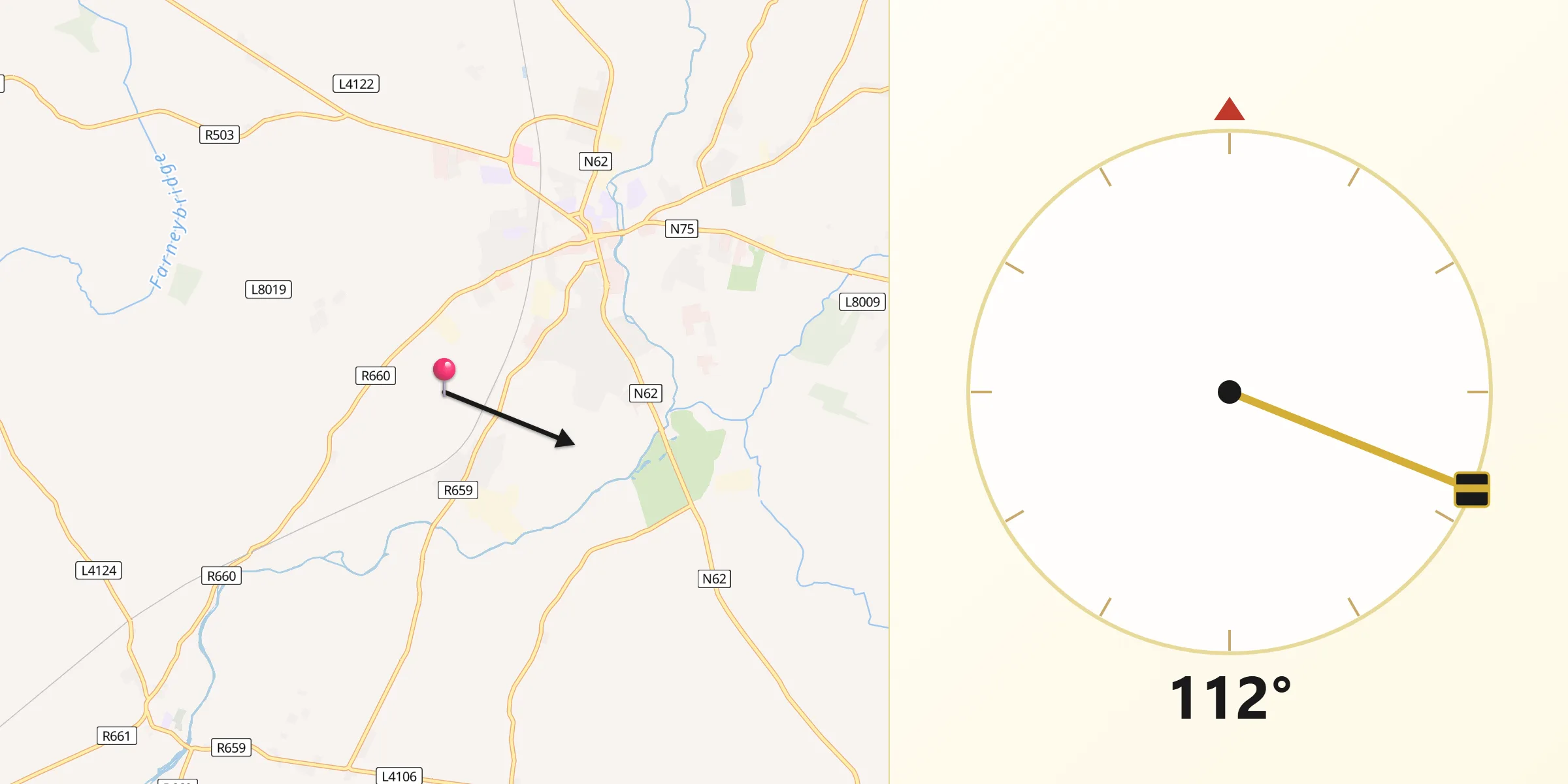 Qibla Direction from County Tipperary