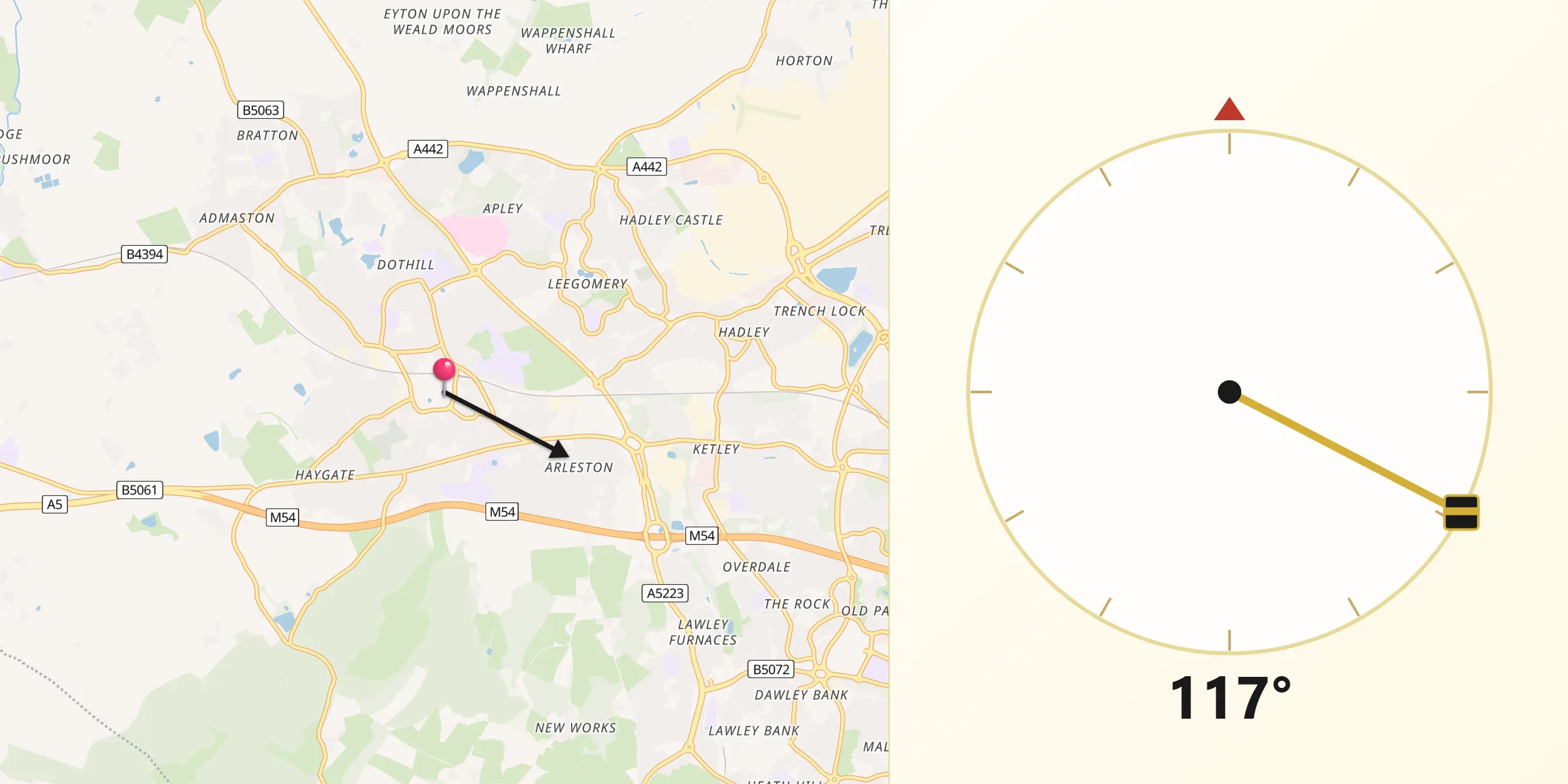 Qibla Direction from Wellington