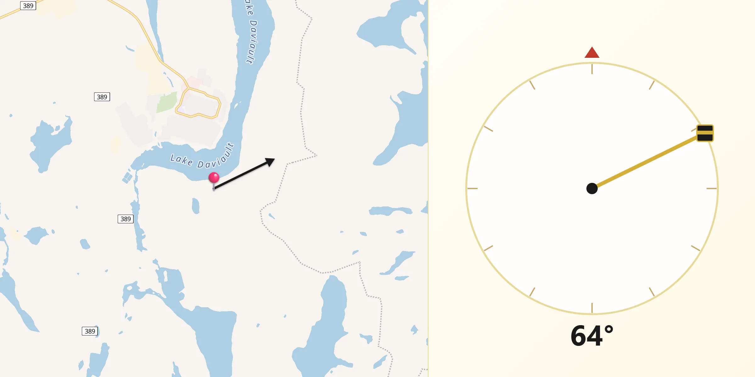 Qibla Direction from Fermont