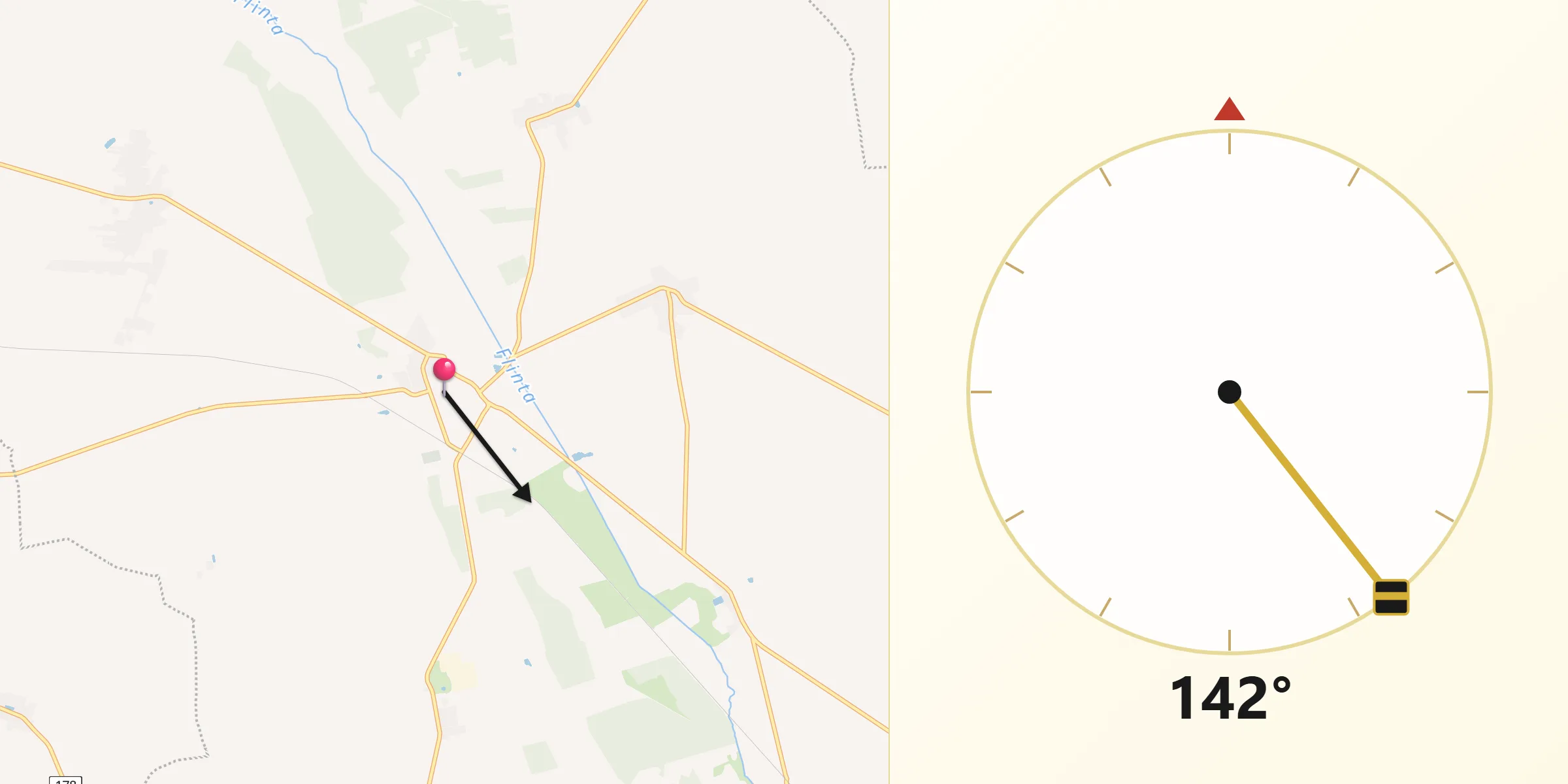 Kierunek Qibla z Ryczywół