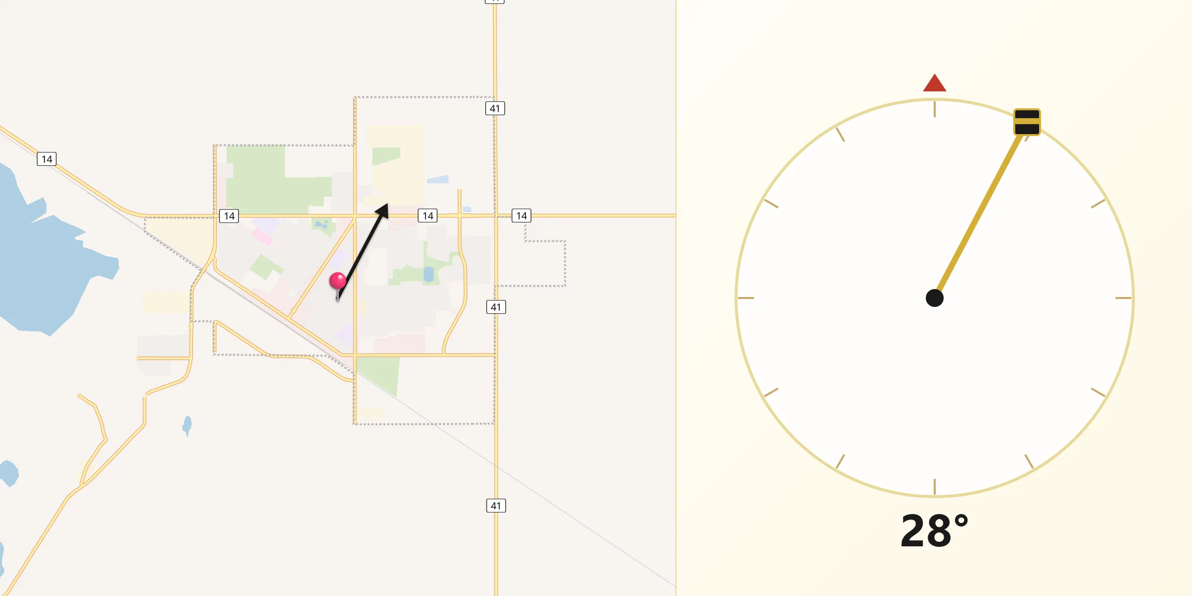 Qibla Direction from Wainwright