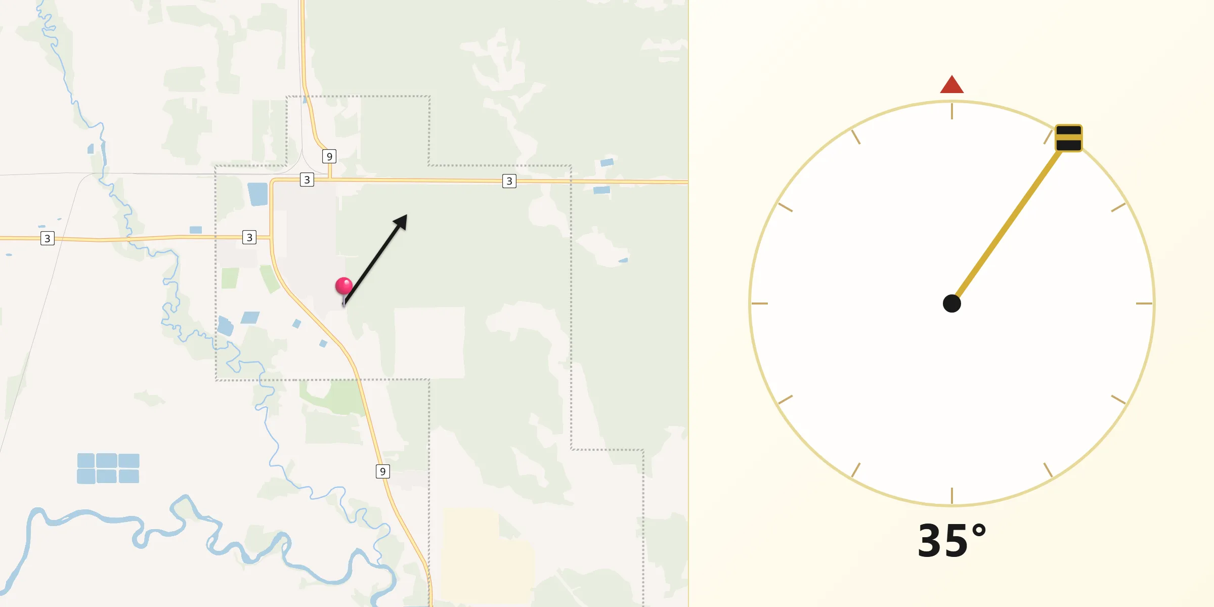 Qibla Direction from Hudson Bay