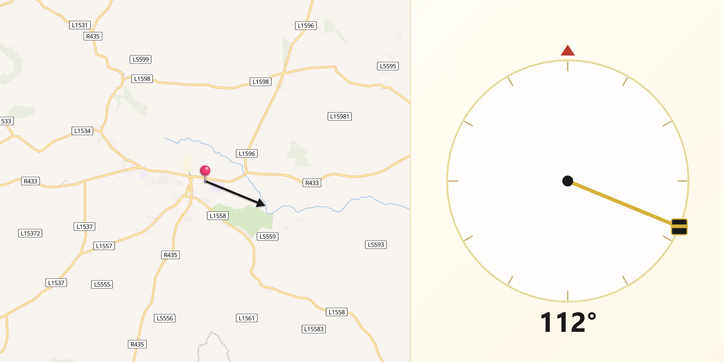 Qibla Direction from Rathdowney
