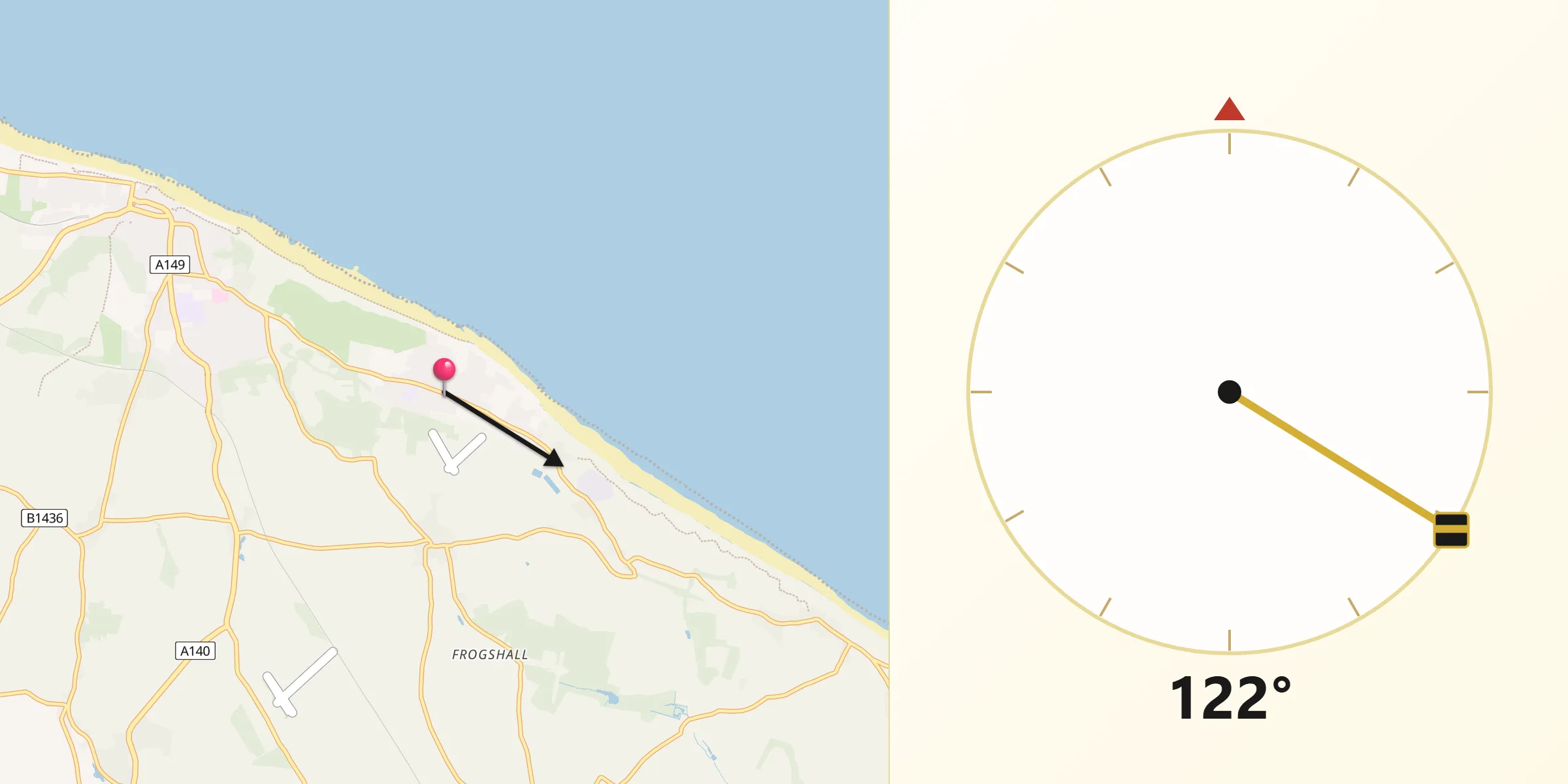 Qibla Direction from Overstrand
