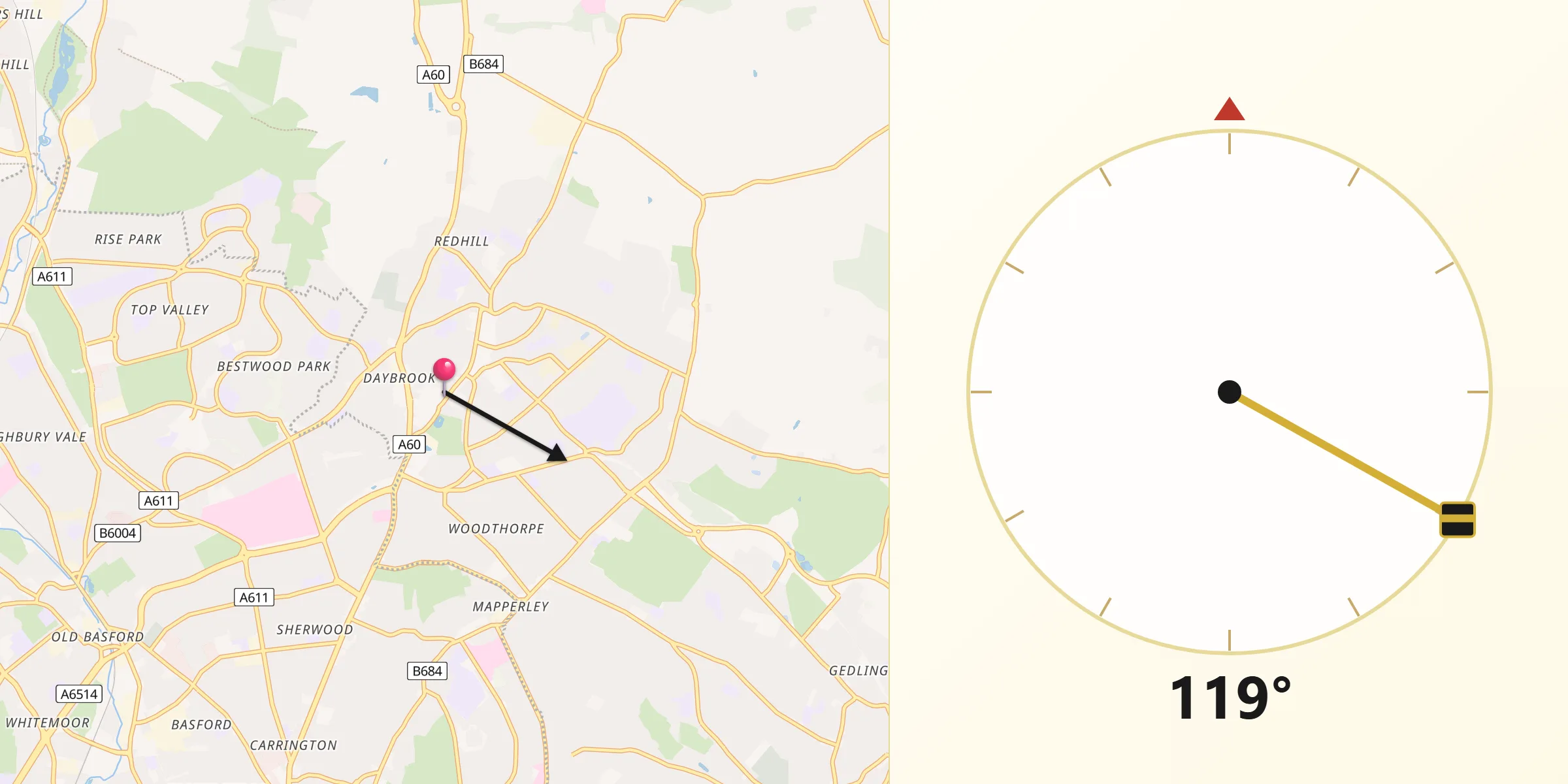 Qibla Direction from Arnold