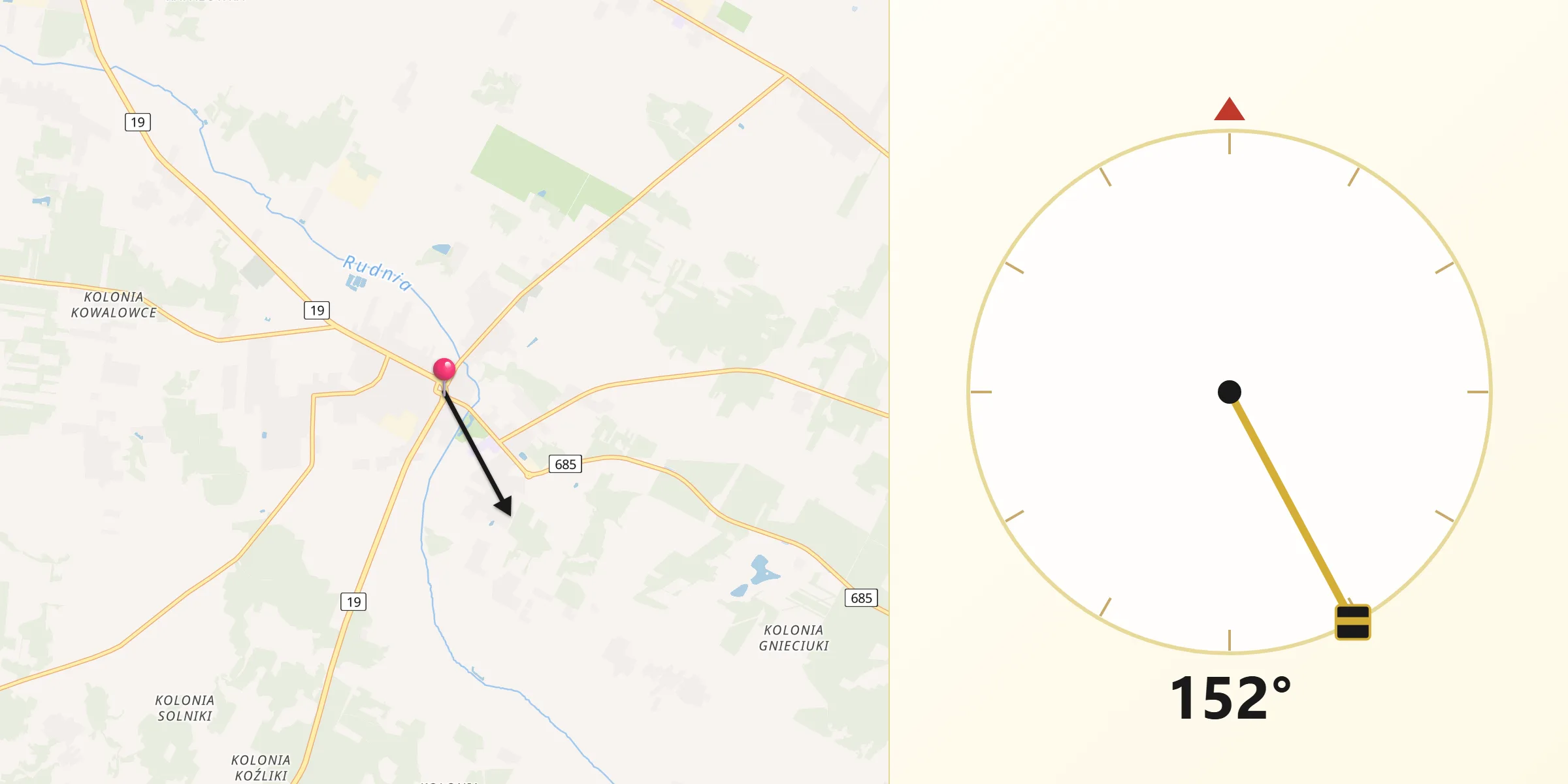 Kierunek Qibla z Zabłudów