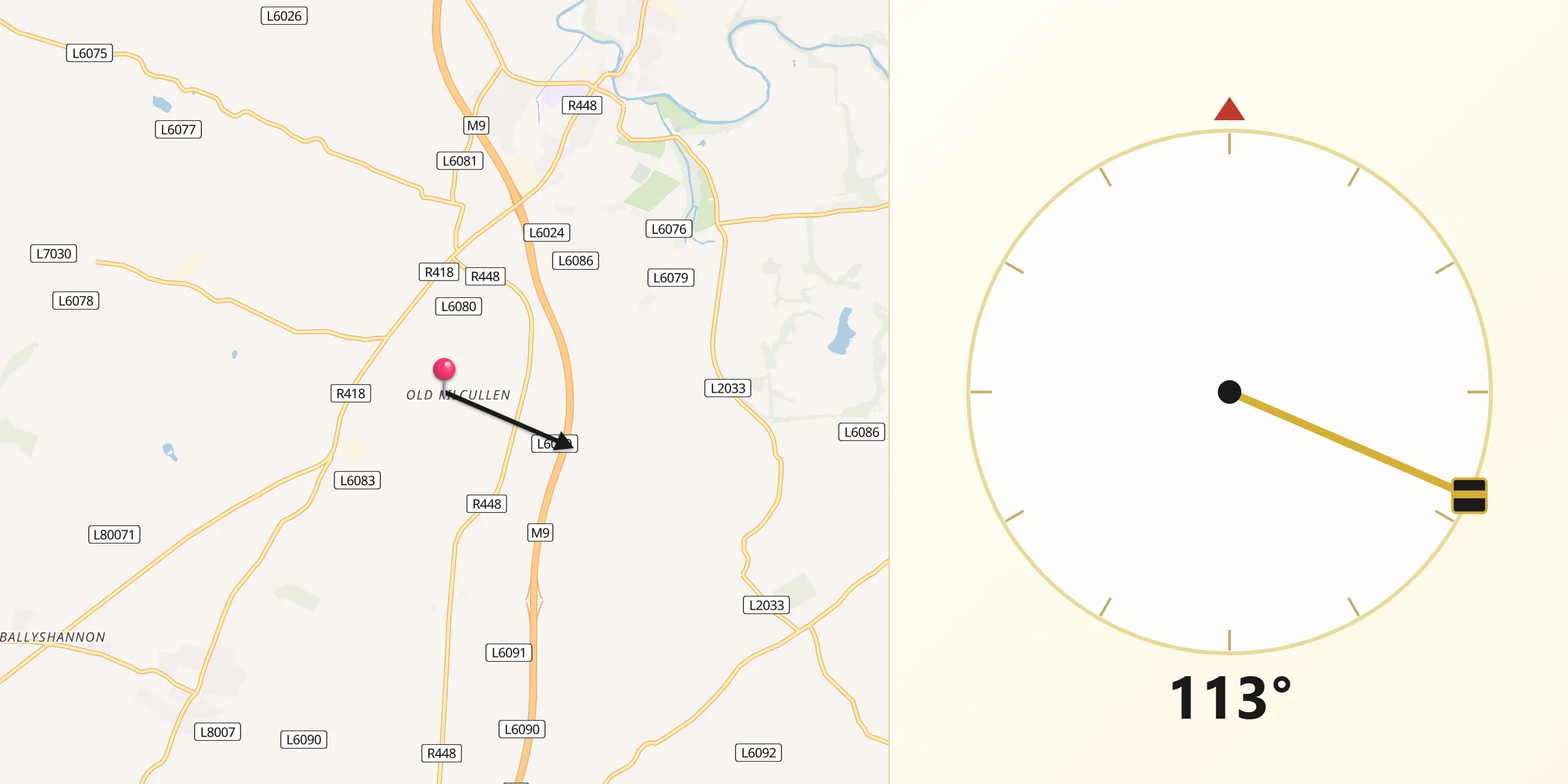 Qibla Direction from Old Kilcullen