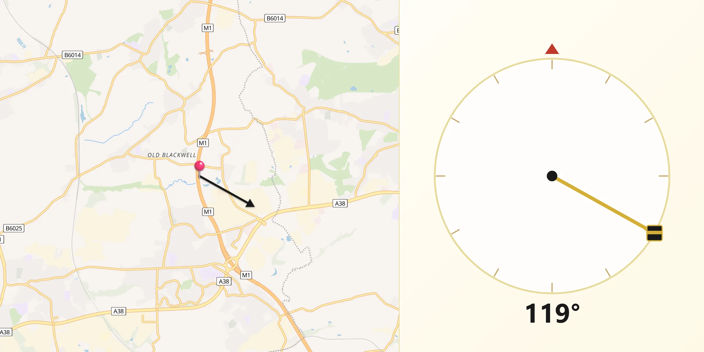 Qibla Direction from Blackwell