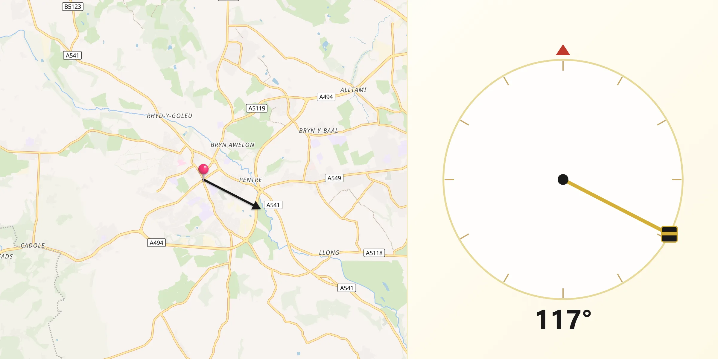 Qibla Direction from Mold