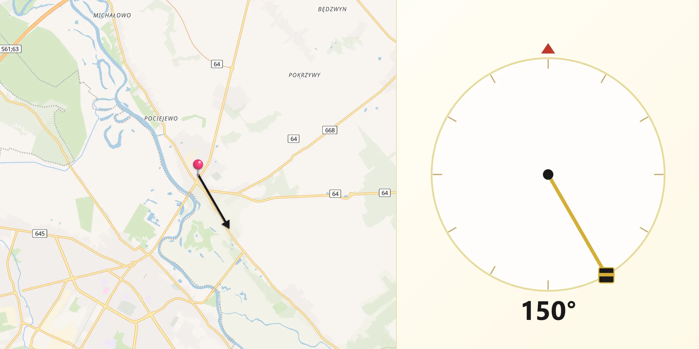 Kierunek Qibla z Piątnica