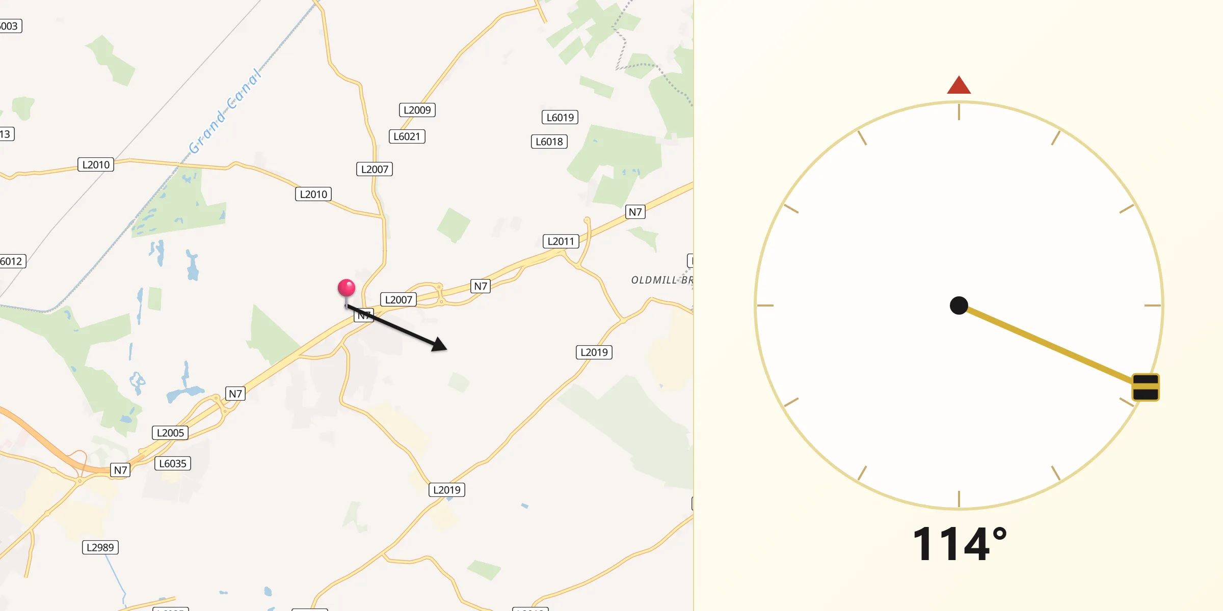 Qibla Direction from Kill