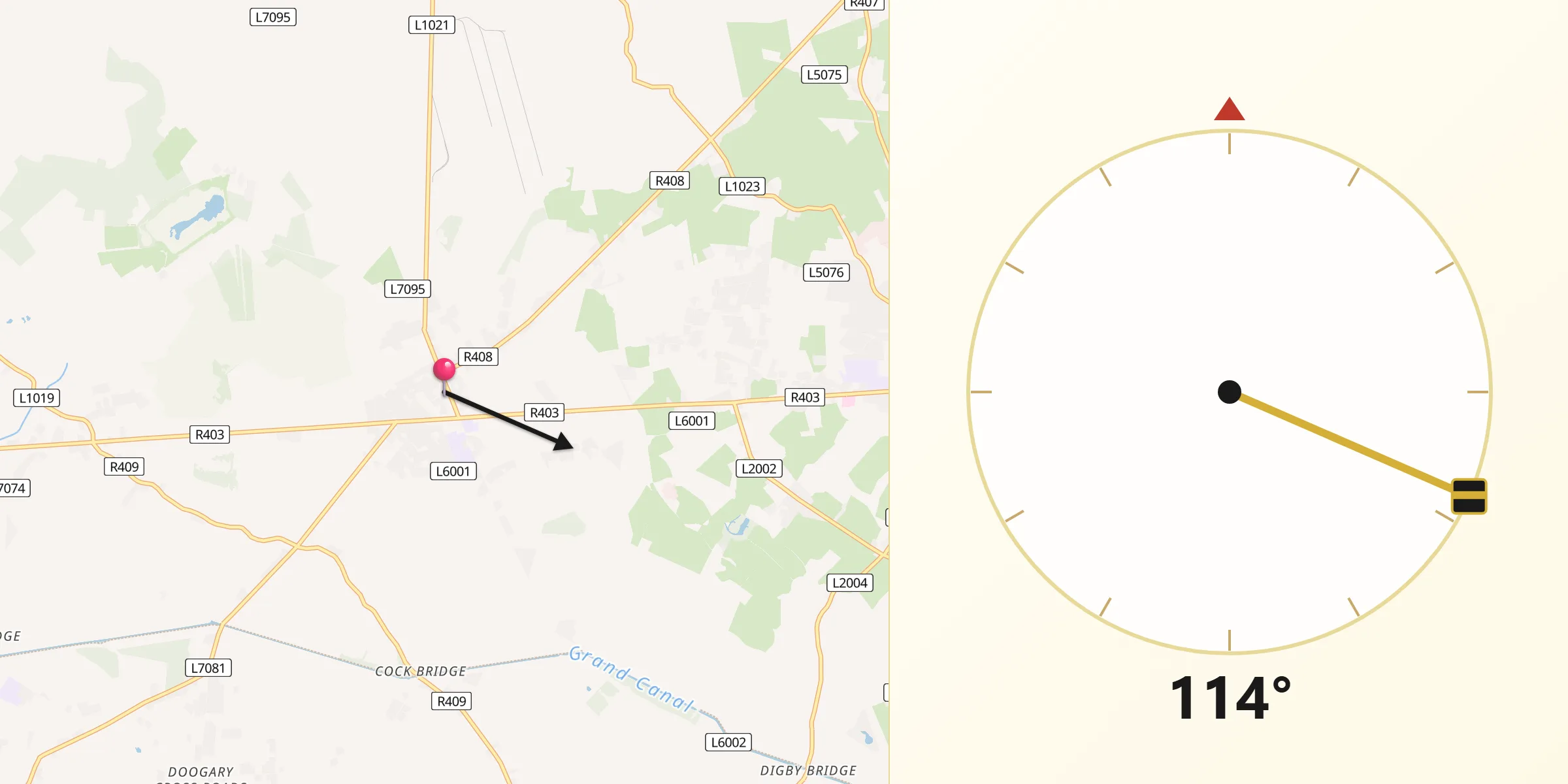 Qibla Direction from Prosperous