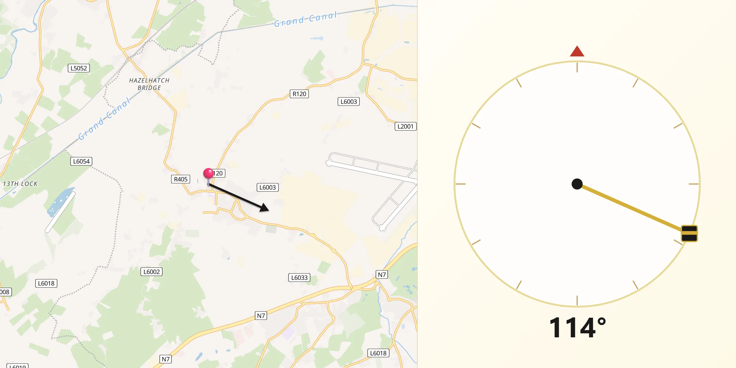 Qibla Direction from Newcastle