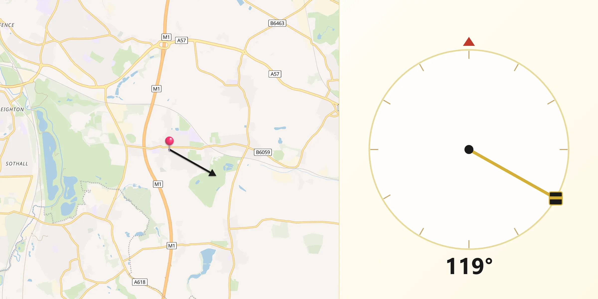 Qibla Direction from Wales