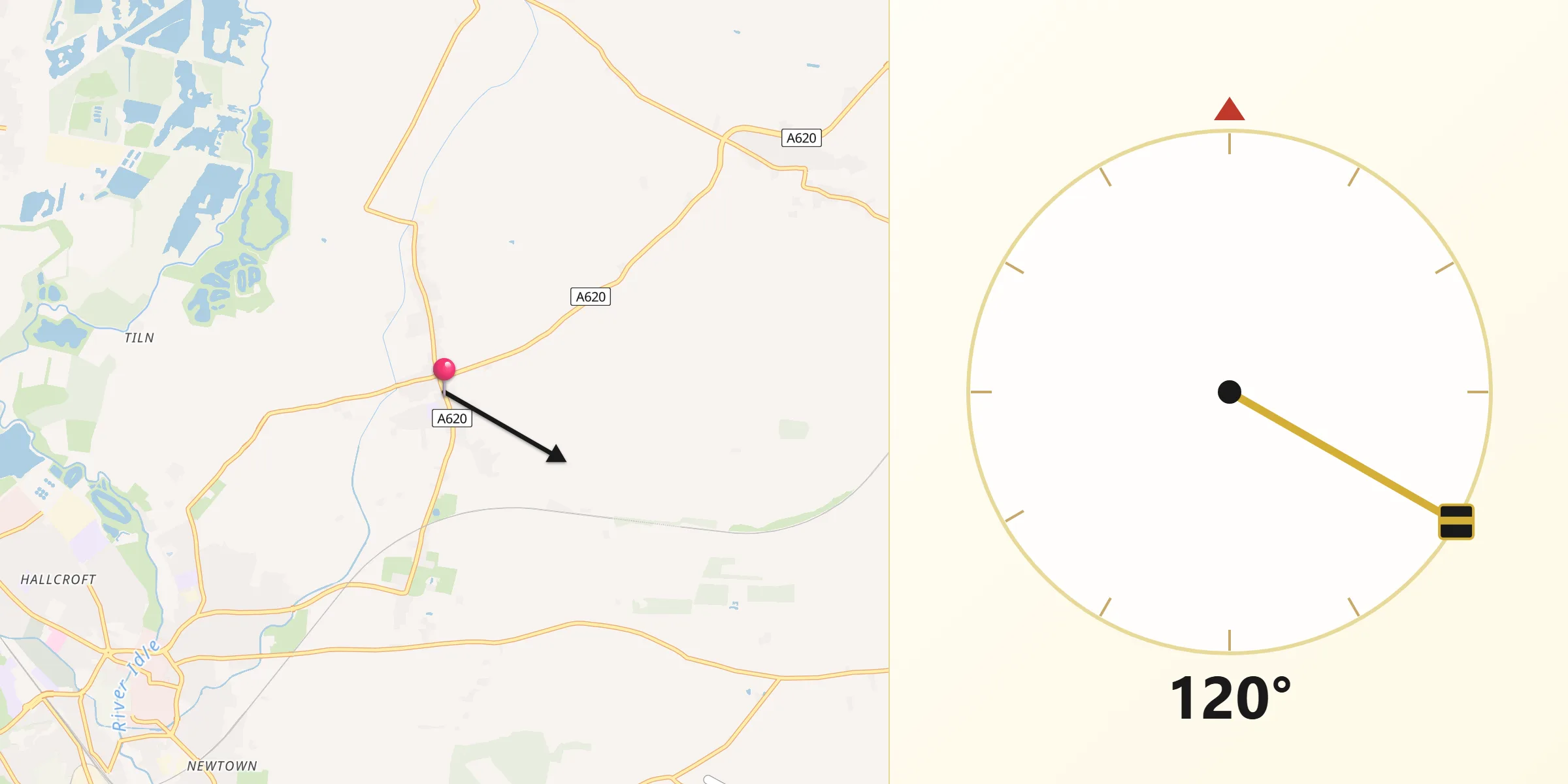 Qibla Direction from Clarborough