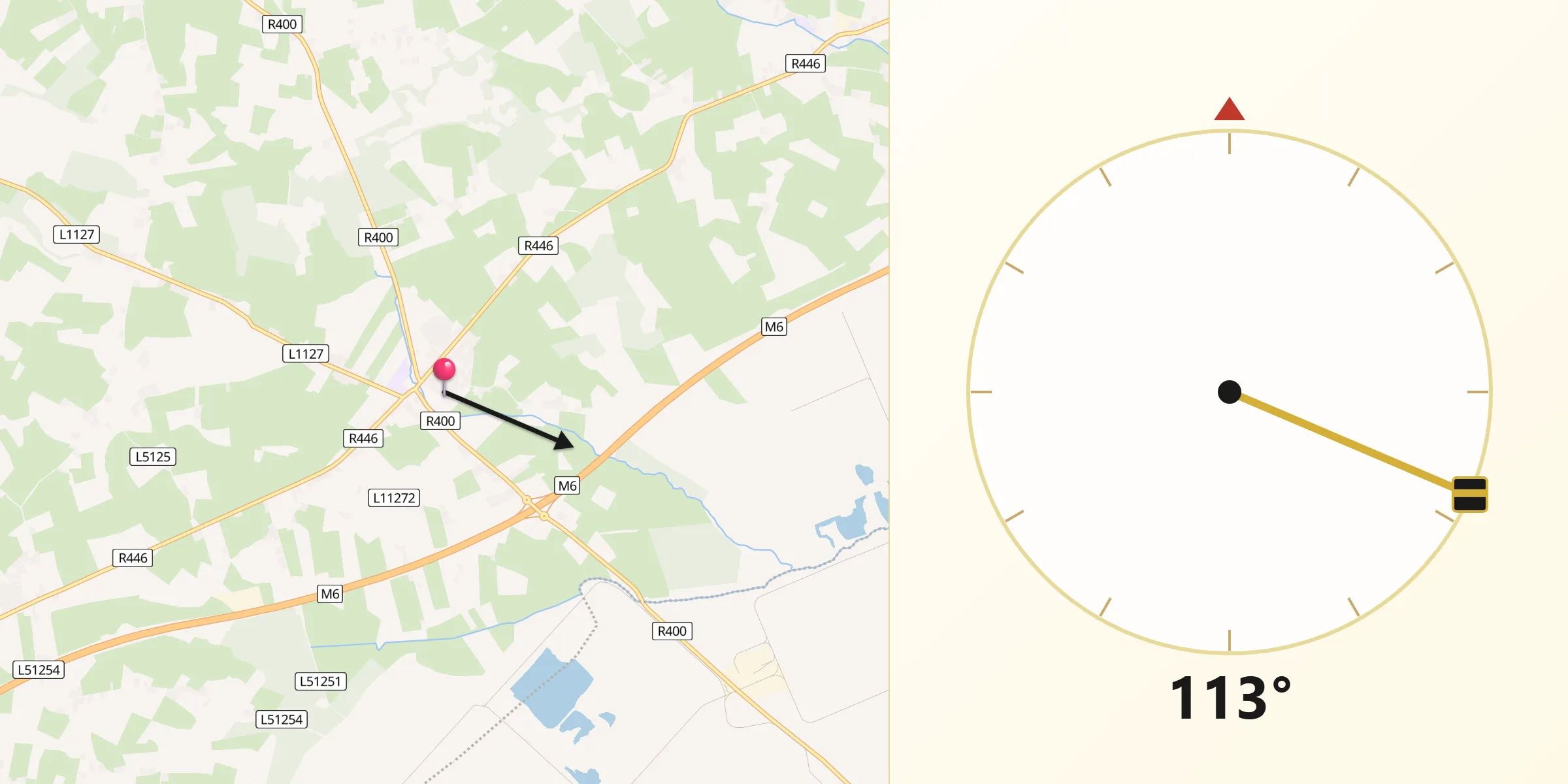 Qibla Direction from Rochfortbridge