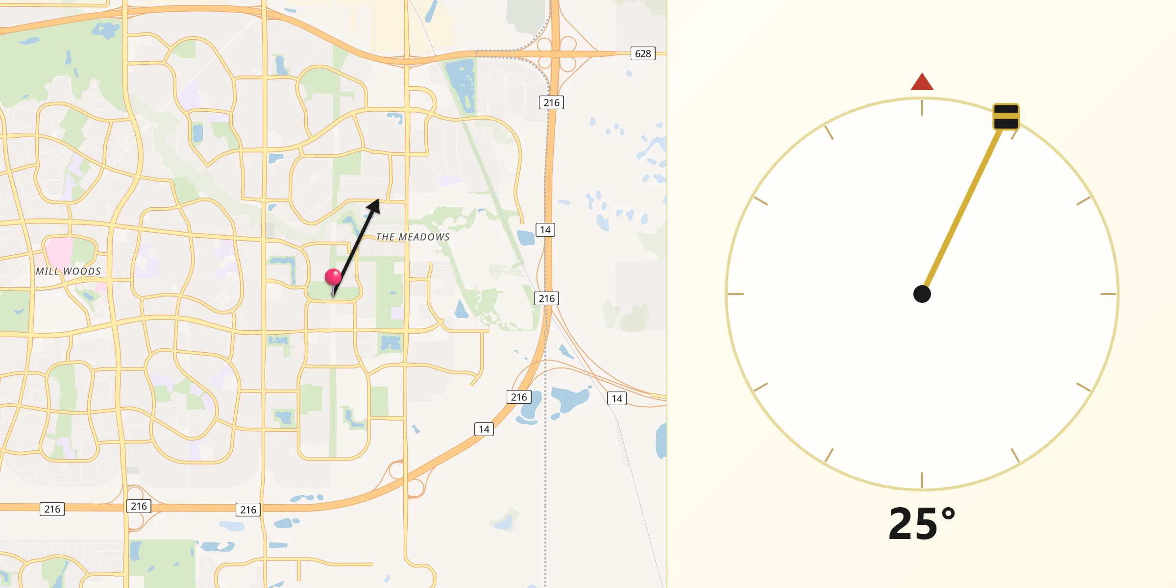 Qibla Direction from Silver Berry