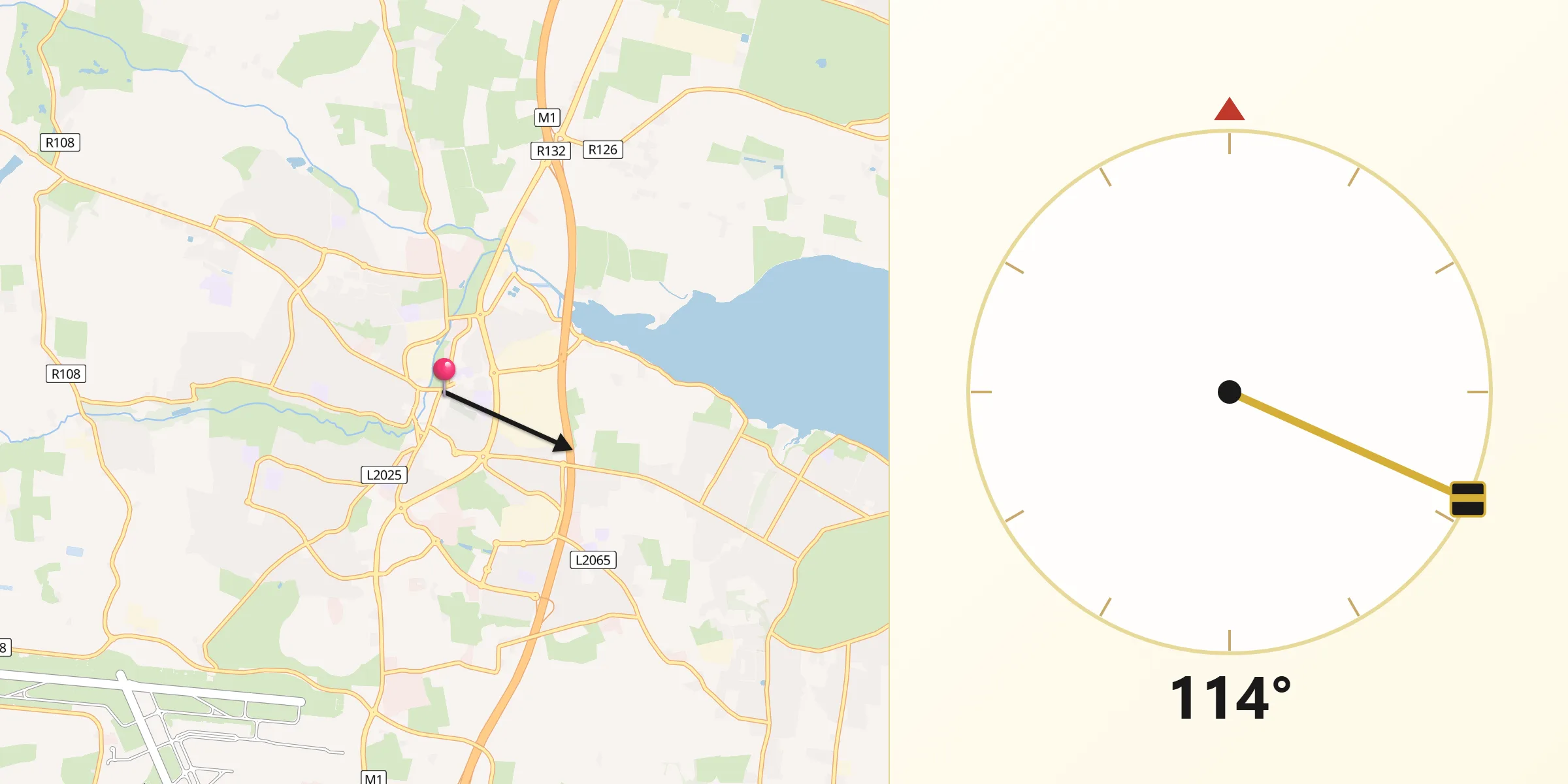 Qibla Direction from Fingal