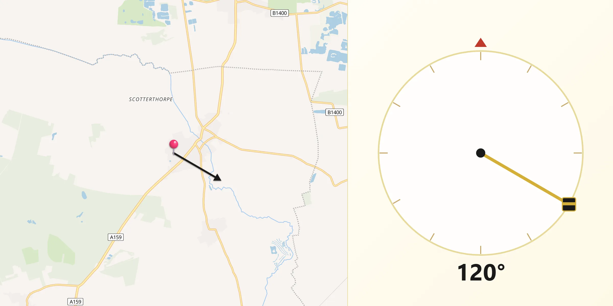 Qibla Direction from Scotter