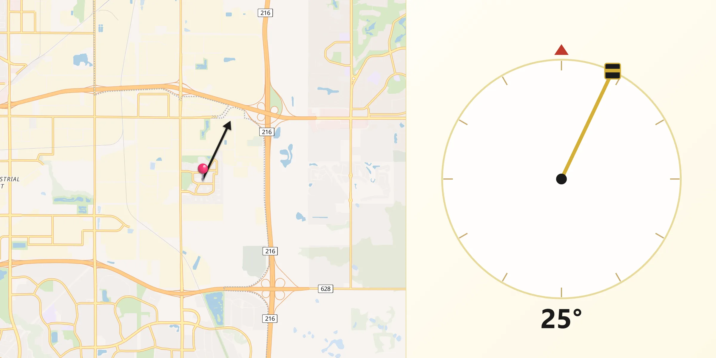 Qibla Direction from Maple Ridge
