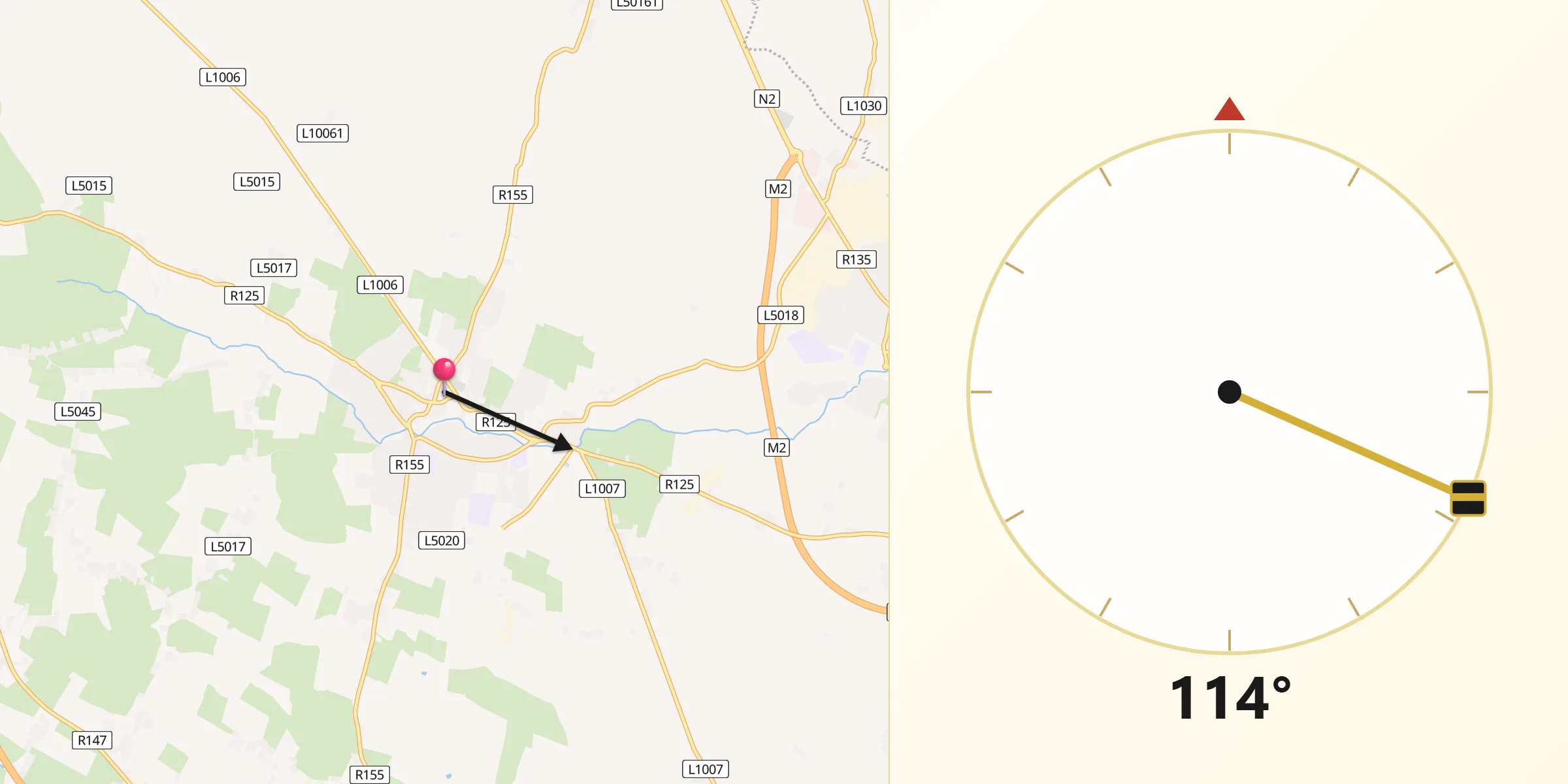 Qibla Direction from Ratoath