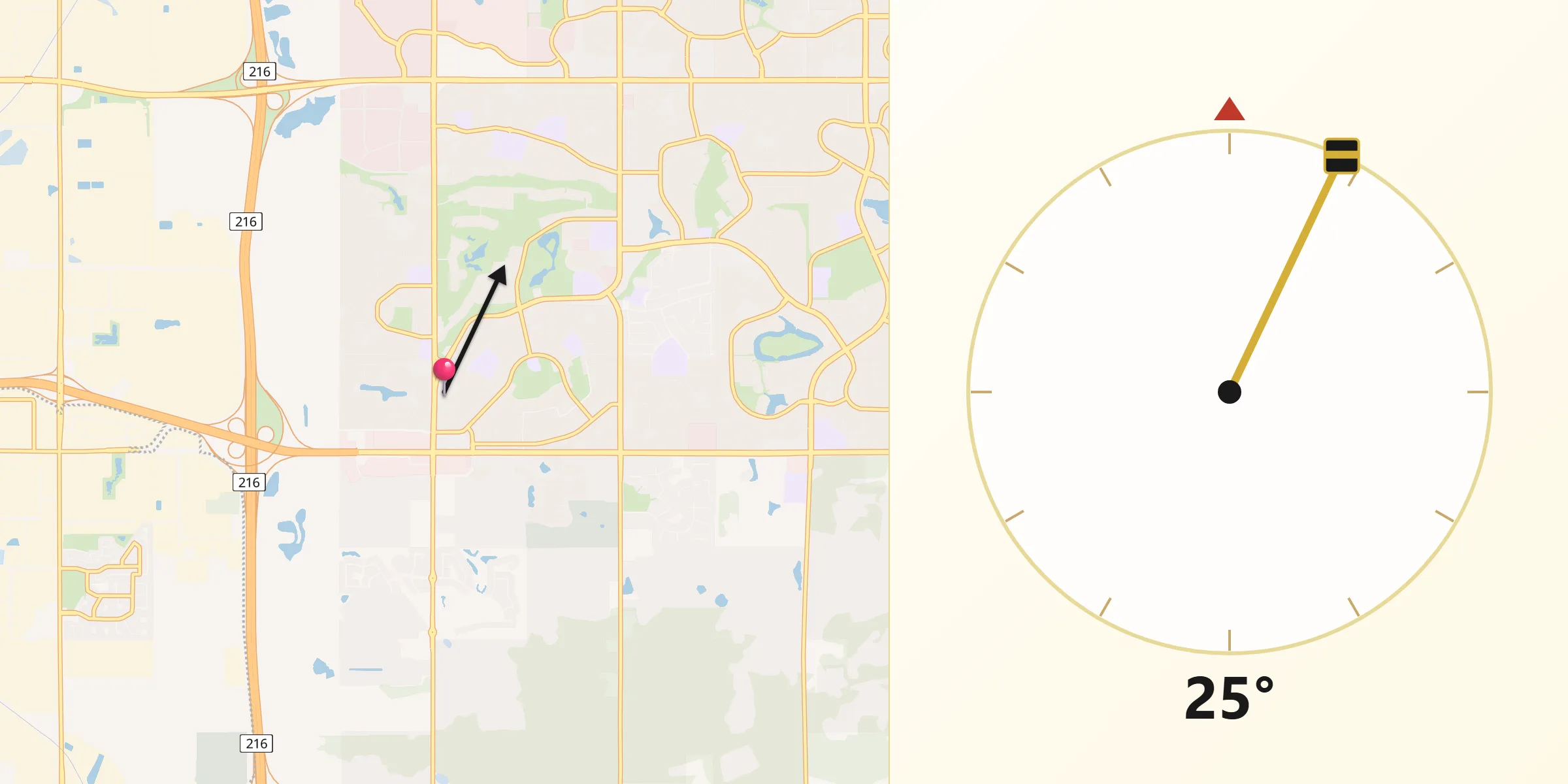 Qibla Direction from Sherwood Park