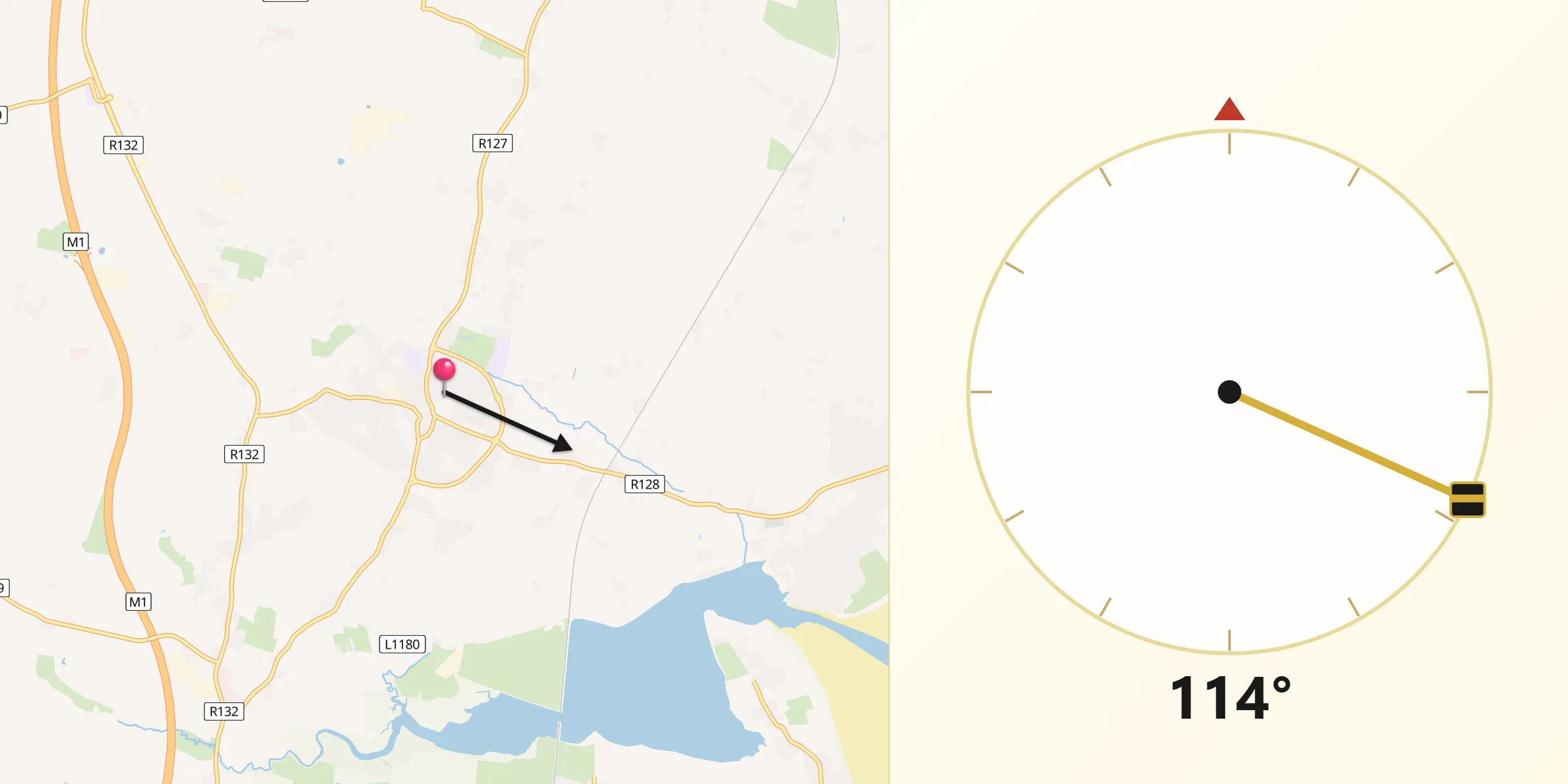 Qibla Direction from Lusk